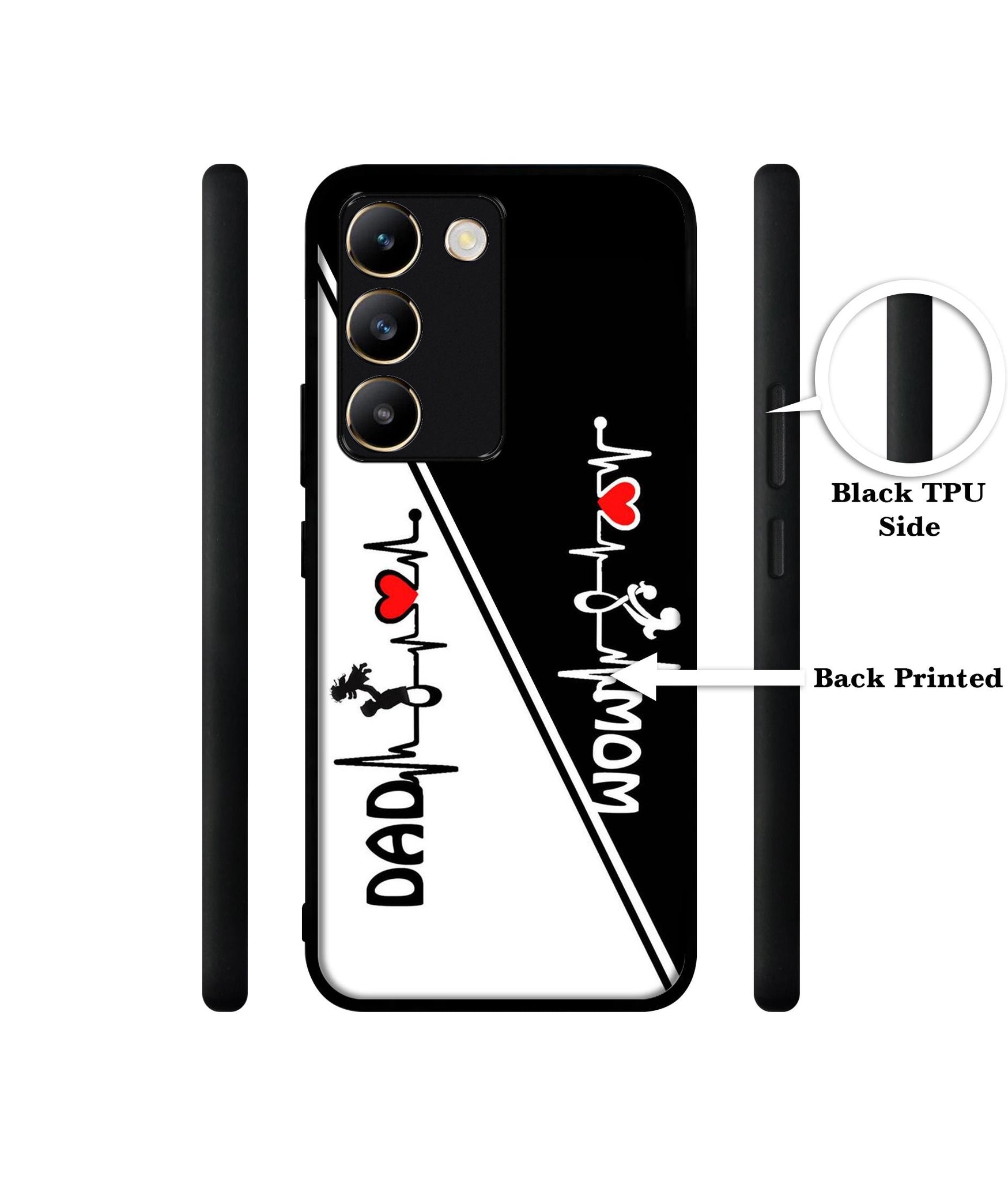 Mom and Dad Lover Design Designer 2D Printed Back Case Cover for Vivo Y200e 5G / T3 5G
