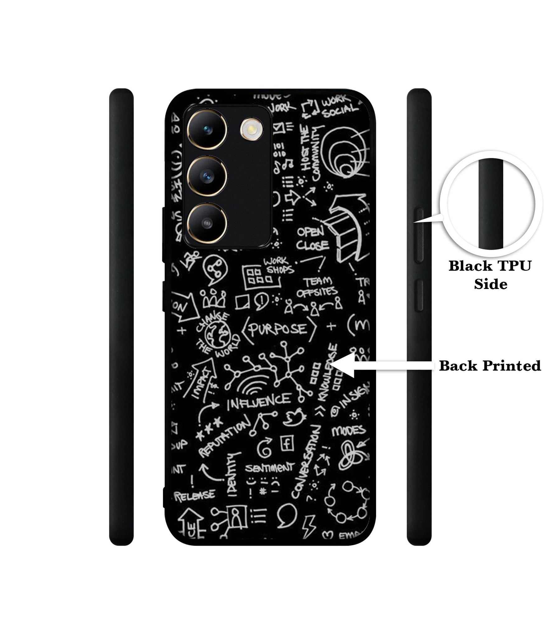 Formulas Design Designer 2D Printed Back Case Cover for Vivo Y200e 5G / T3 5G