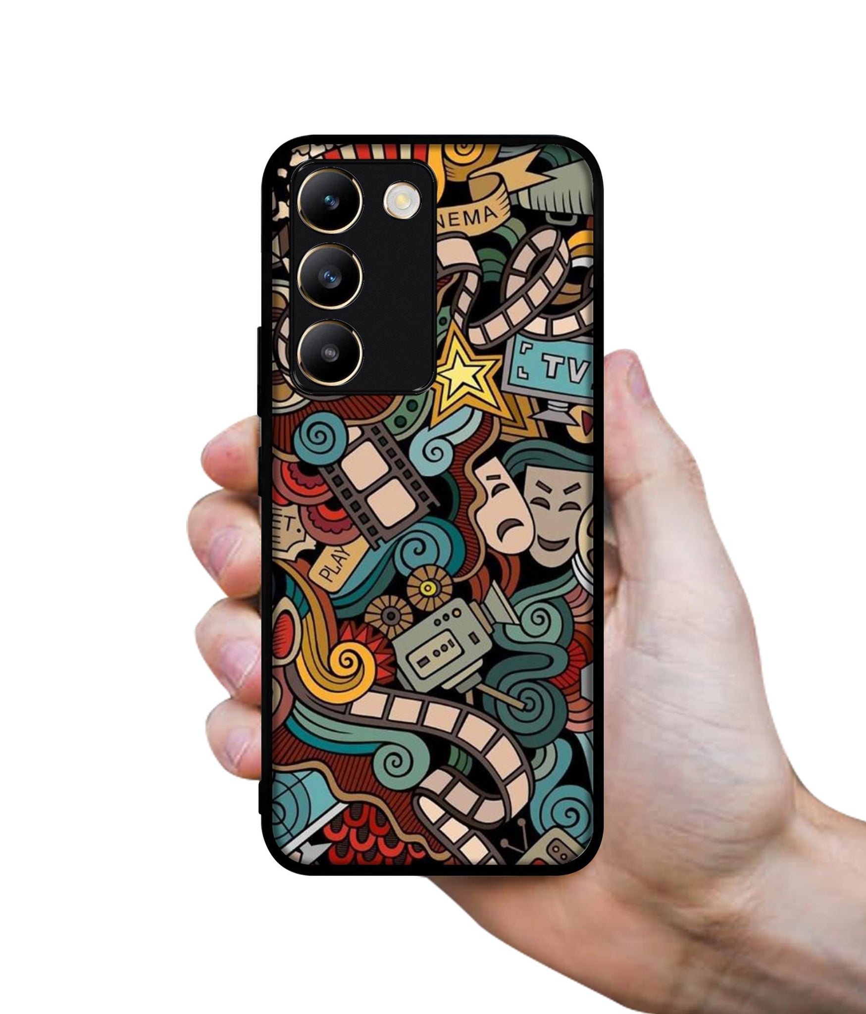 Movies Design Designer 2D Printed Back Case Cover for Vivo Y200e 5G / T3 5G