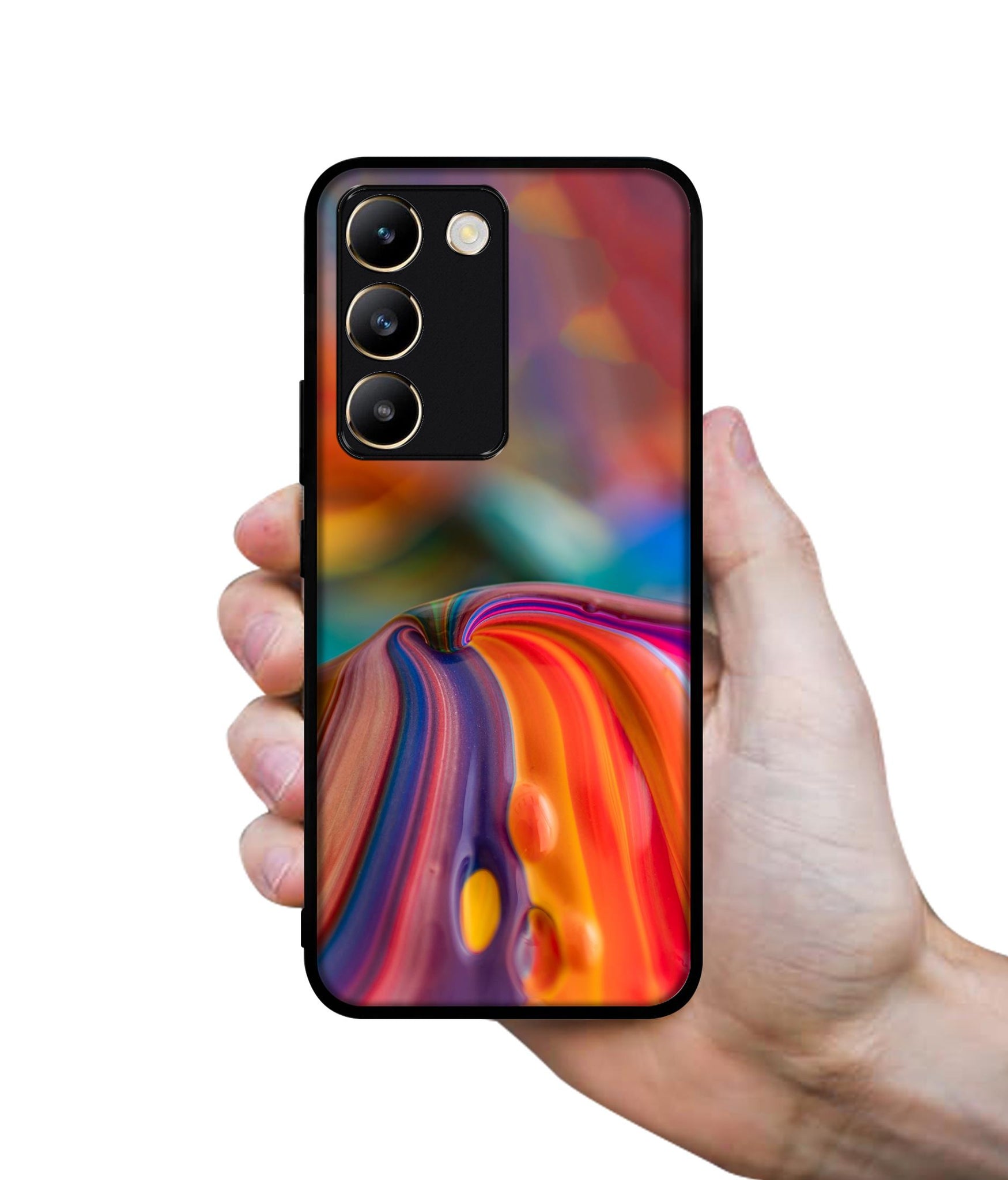 Rainbow Colors Designer 2D Printed Back Case Cover for Vivo Y200e 5G / T3 5G