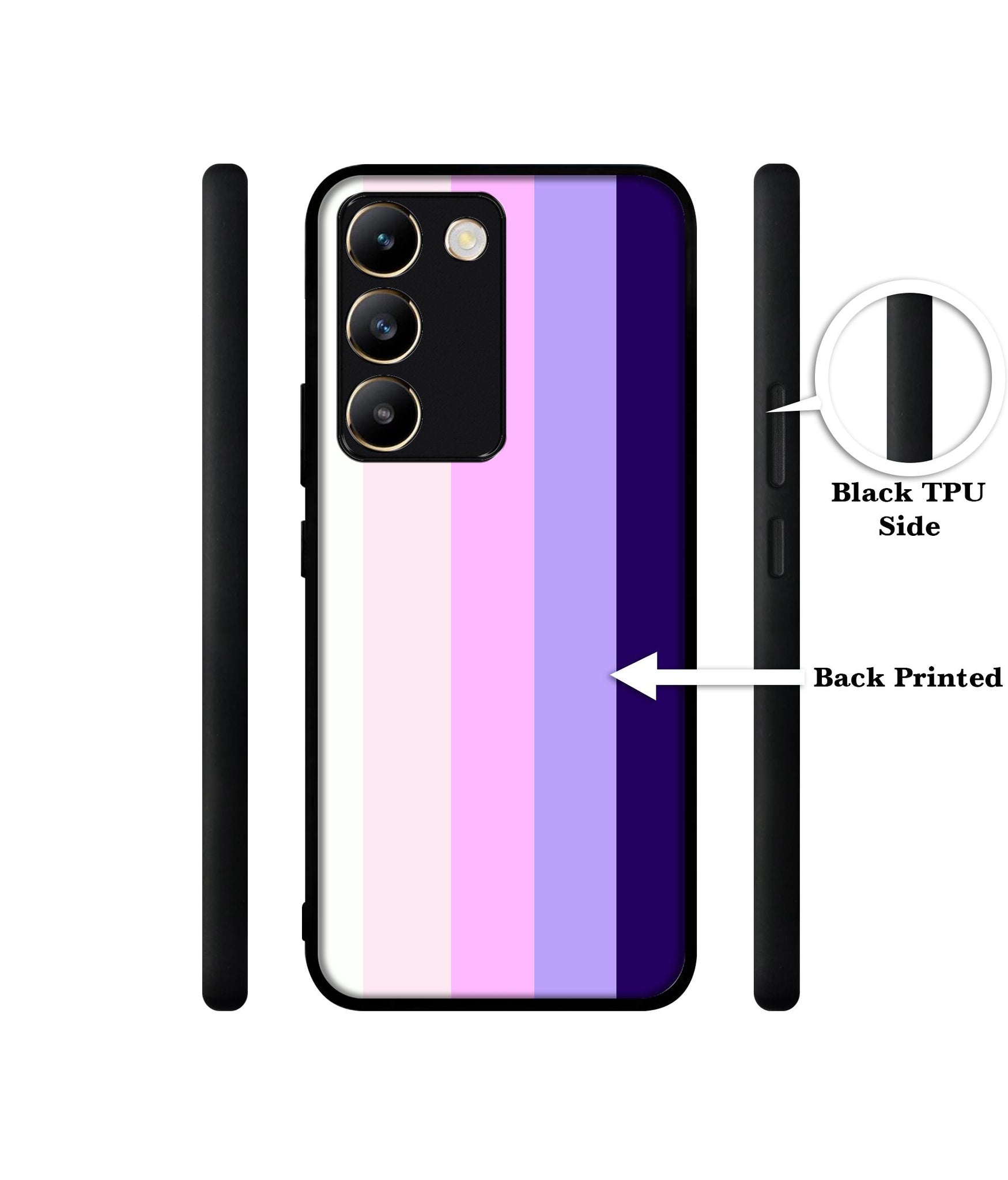 Pink and Purple Lines Design Designer 2D Printed Back Case Cover for Vivo Y200e 5G / T3 5G