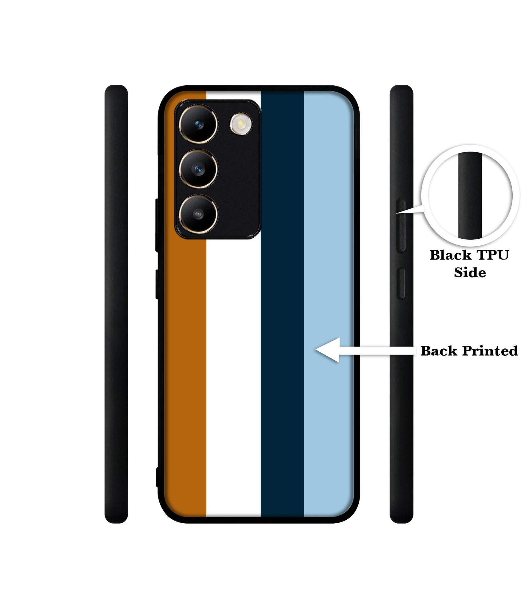 Color Stripes Design Designer 2D Printed Back Case Cover for Vivo Y200e 5G / T3 5G