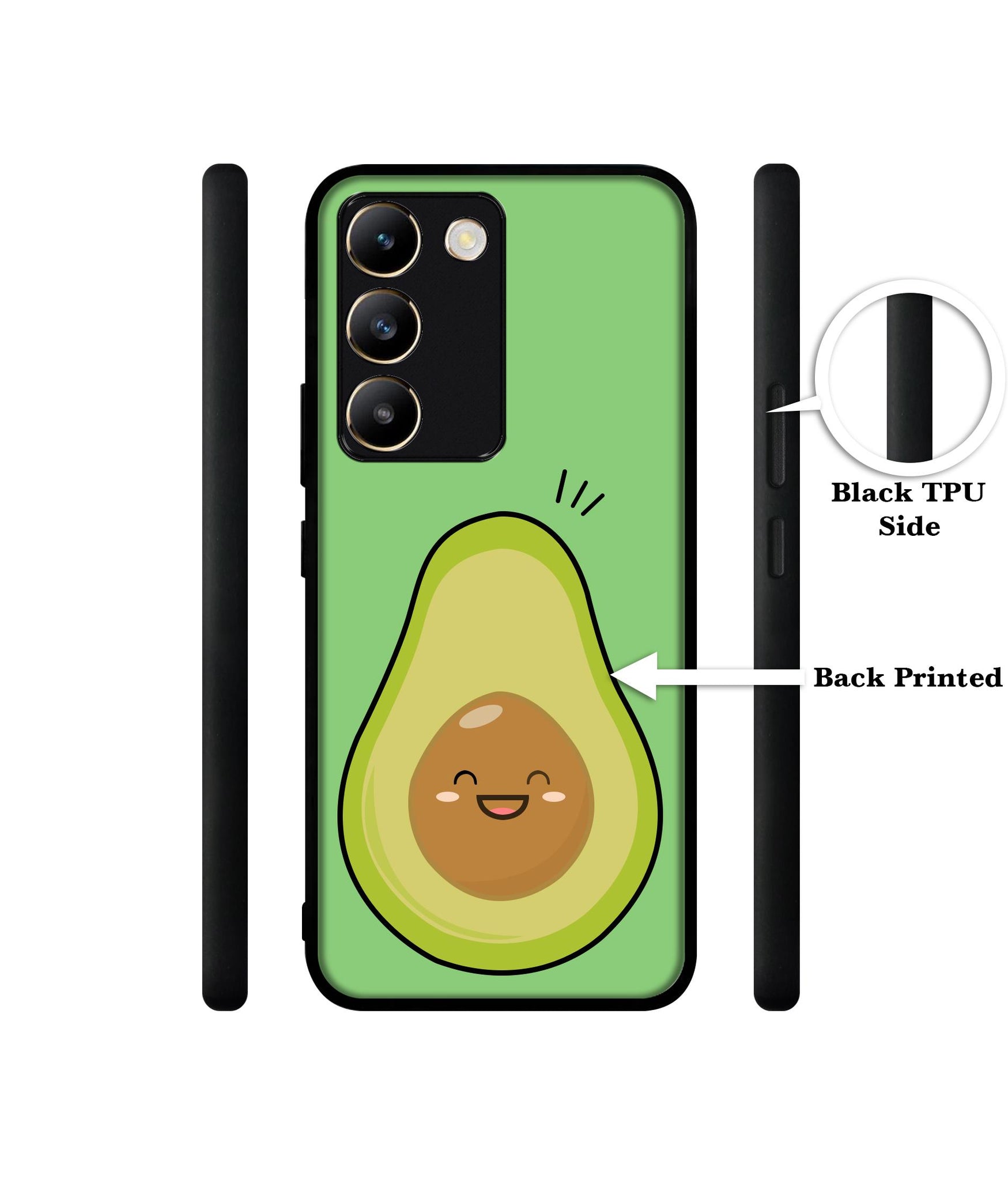 Avocados Design Designer 2D Printed Back Case Cover for Vivo Y200e 5G / T3 5G