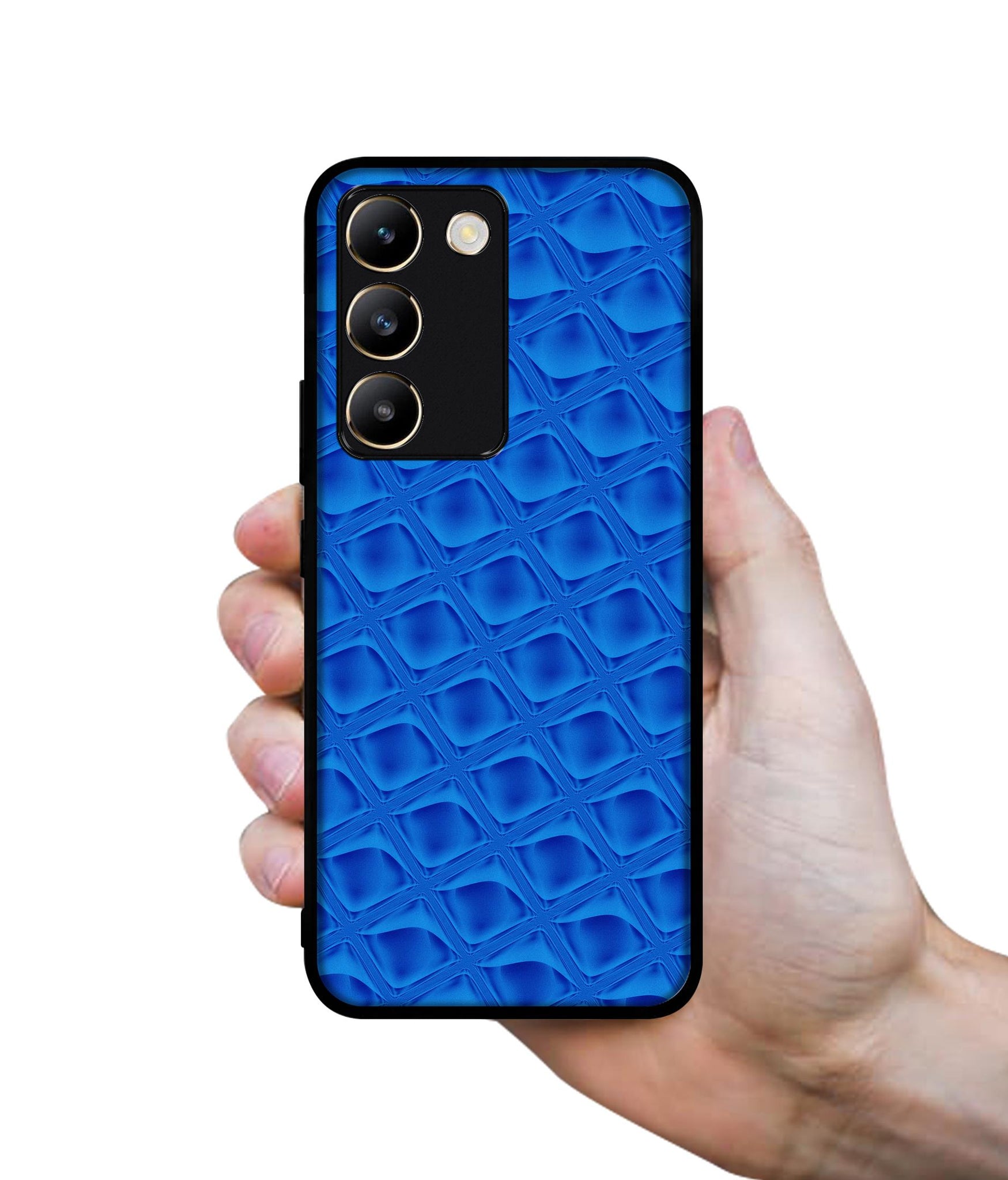 Blue Diamond Design Designer 2D Printed Back Case Cover for Vivo Y200e 5G / T3 5G