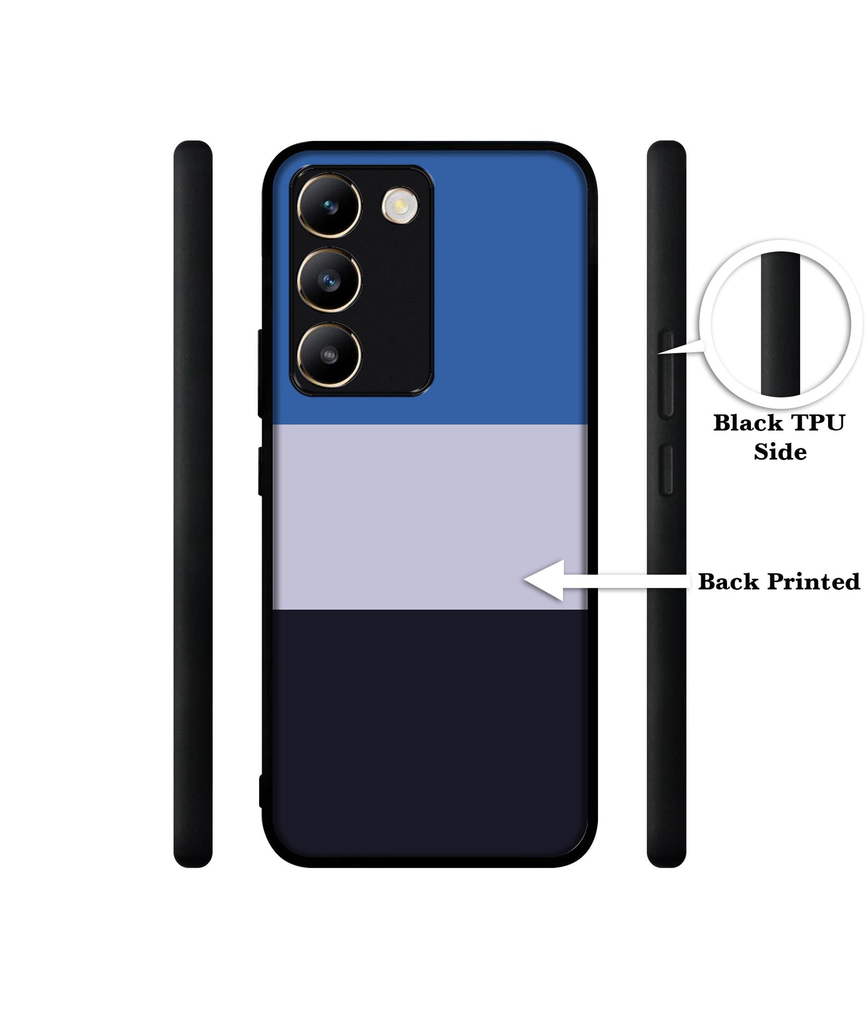 Three Color Stripes Design Designer 2D Printed Back Case Cover for Vivo Y200e 5G / T3 5G