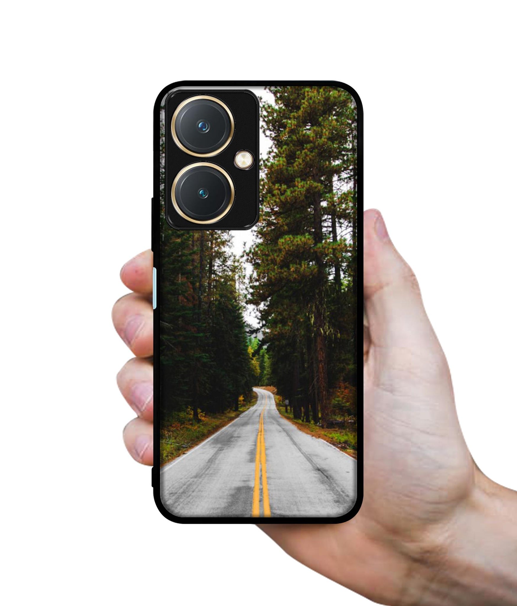 Road Photo Design Designer 2D Printed Back Case Cover for Vivo Y27 4G