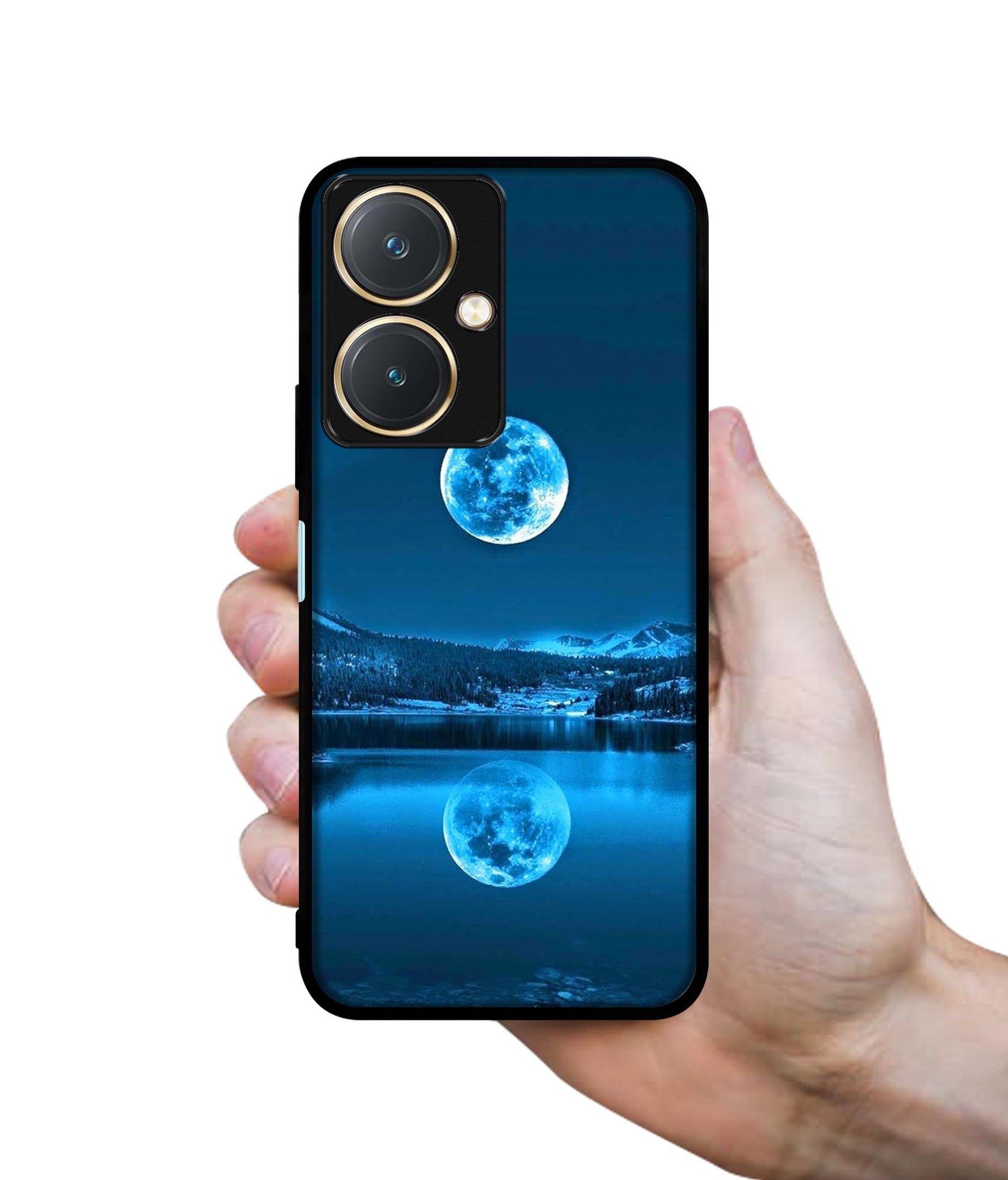 Awesome Moon Design Designer 2D Printed Back Case Cover for Vivo Y27 4G