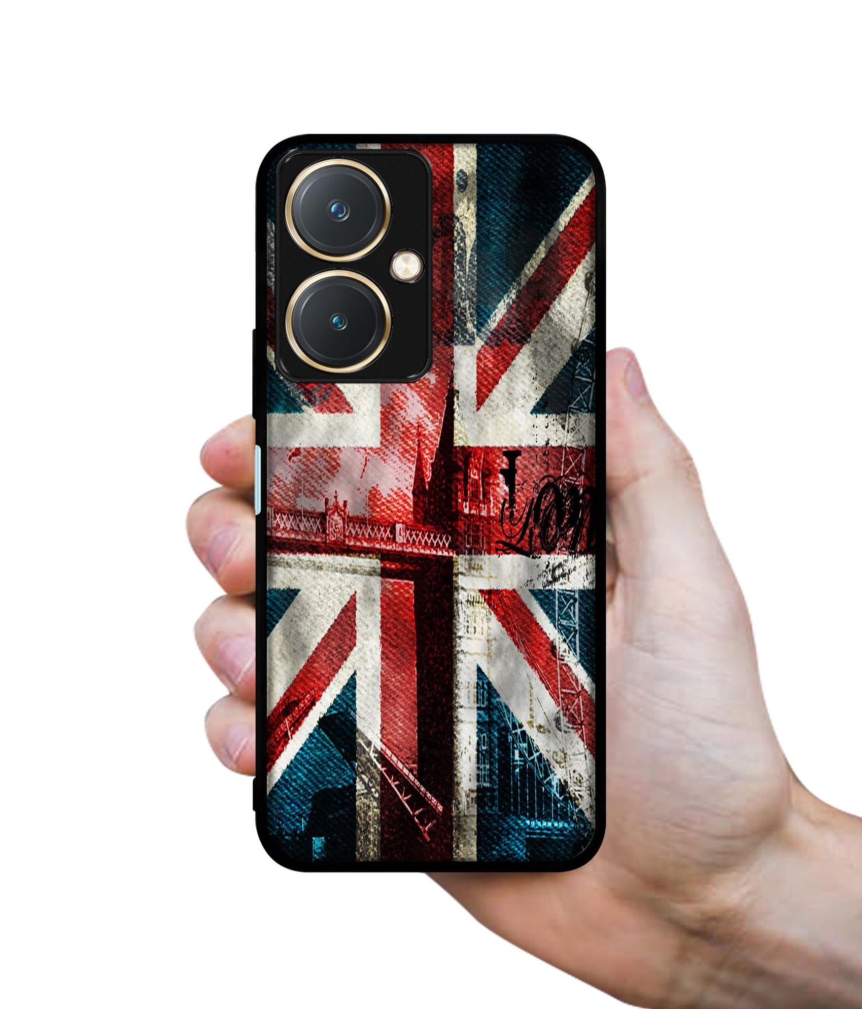 London Flag wallpaper Design Designer 2D Printed Back Case Cover for Vivo Y27 4G