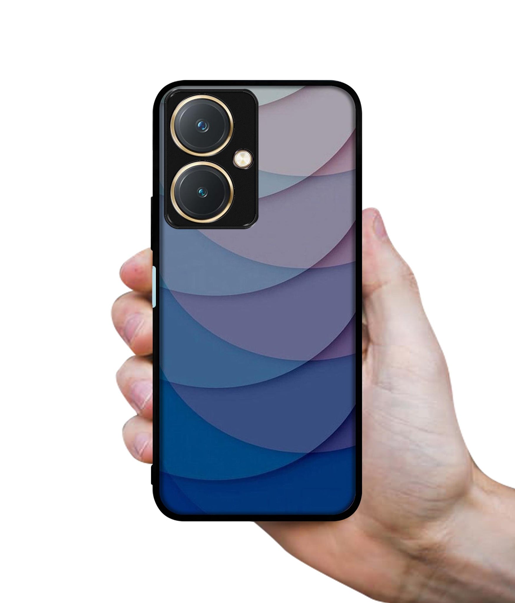 Waves Pattern Print Design Designer 2D Printed Back Case Cover for Vivo Y27 4G