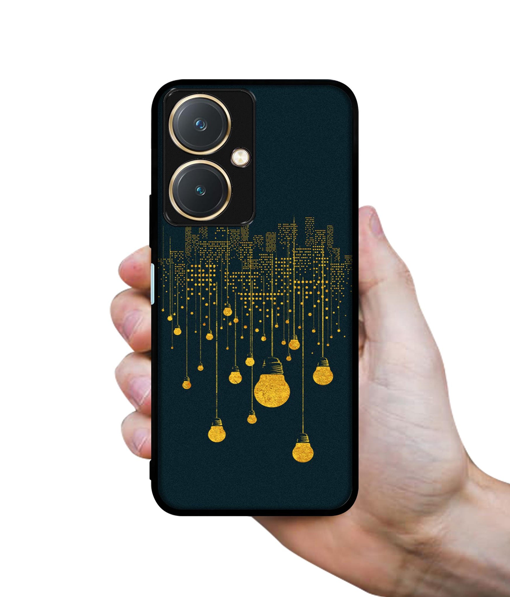 City Light Pattern Design Designer 2D Printed Back Case Cover for Vivo Y27 4G