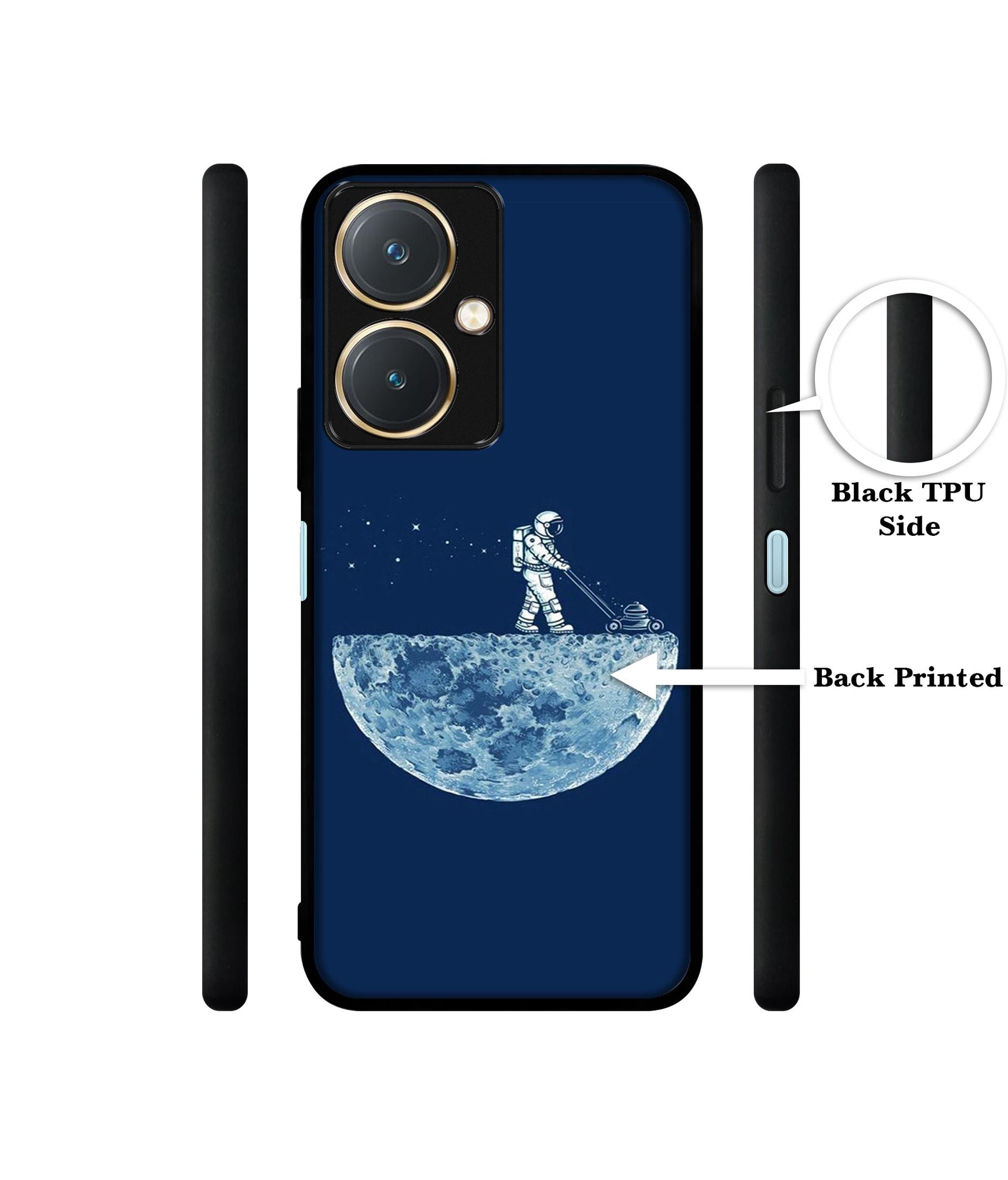 Moon Walk Design Designer 2D Printed Back Case Cover for Vivo Y27 4G