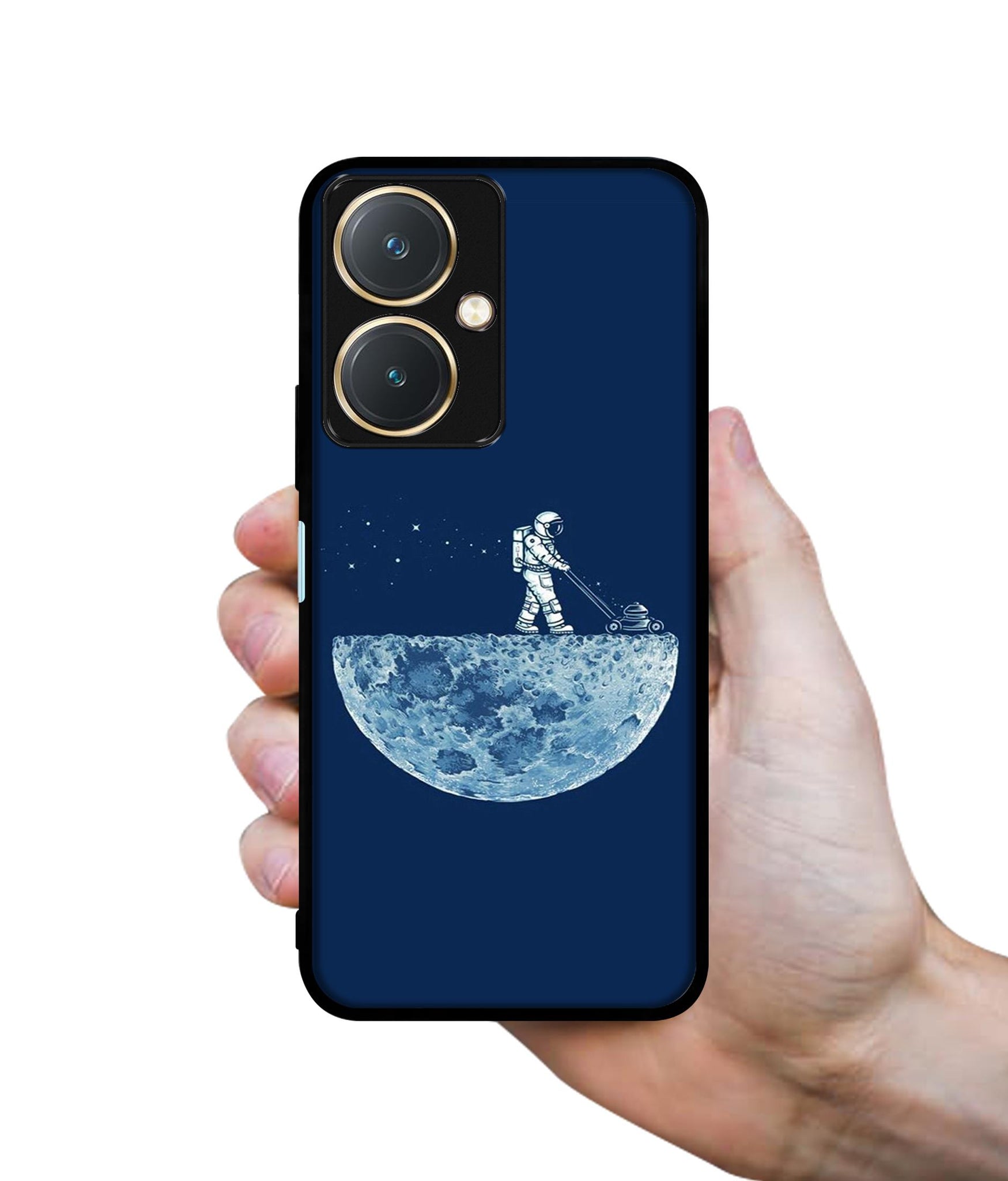 Moon Walk Design Designer 2D Printed Back Case Cover for Vivo Y27 4G