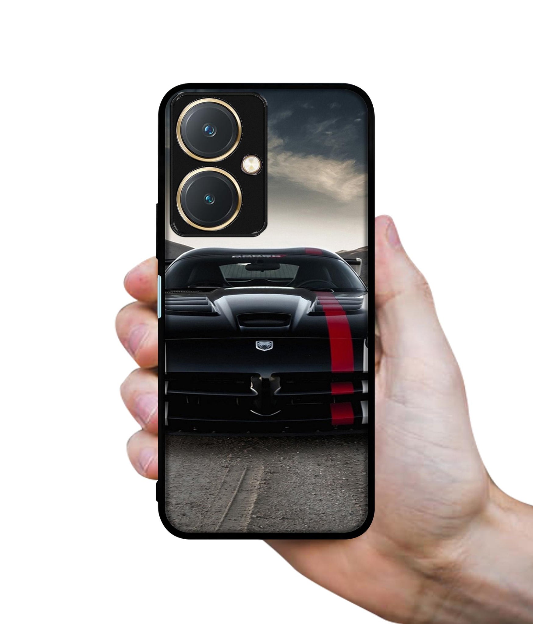 Sports Car Pattern Design Designer 2D Printed Back Case Cover for Vivo Y27 4G