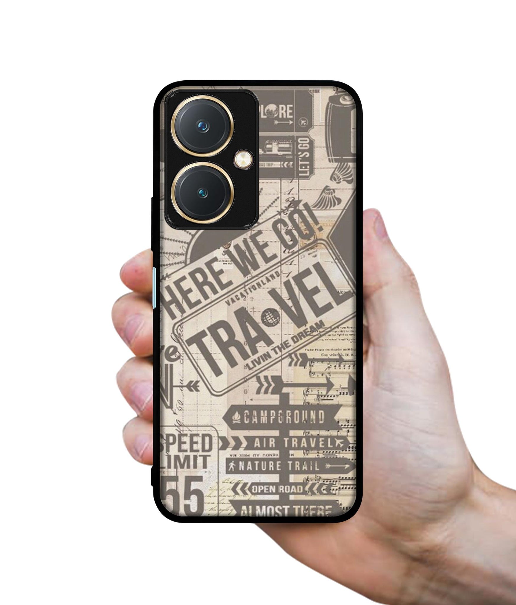 Travel Design Designer 2D Printed Back Case Cover for Vivo Y27 4G