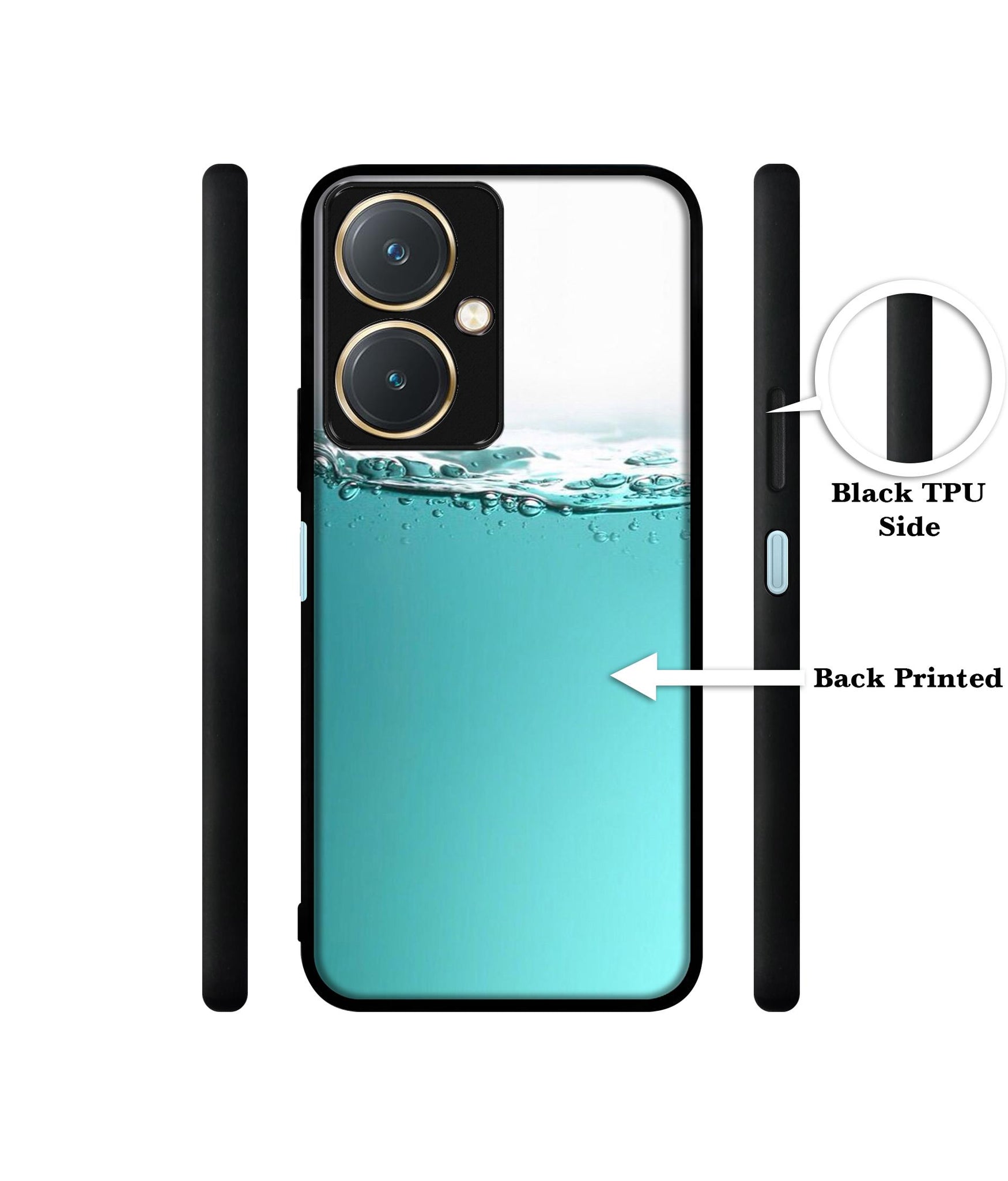 Half Fill Design Designer 2D Printed Back Case Cover for Vivo Y27 4G