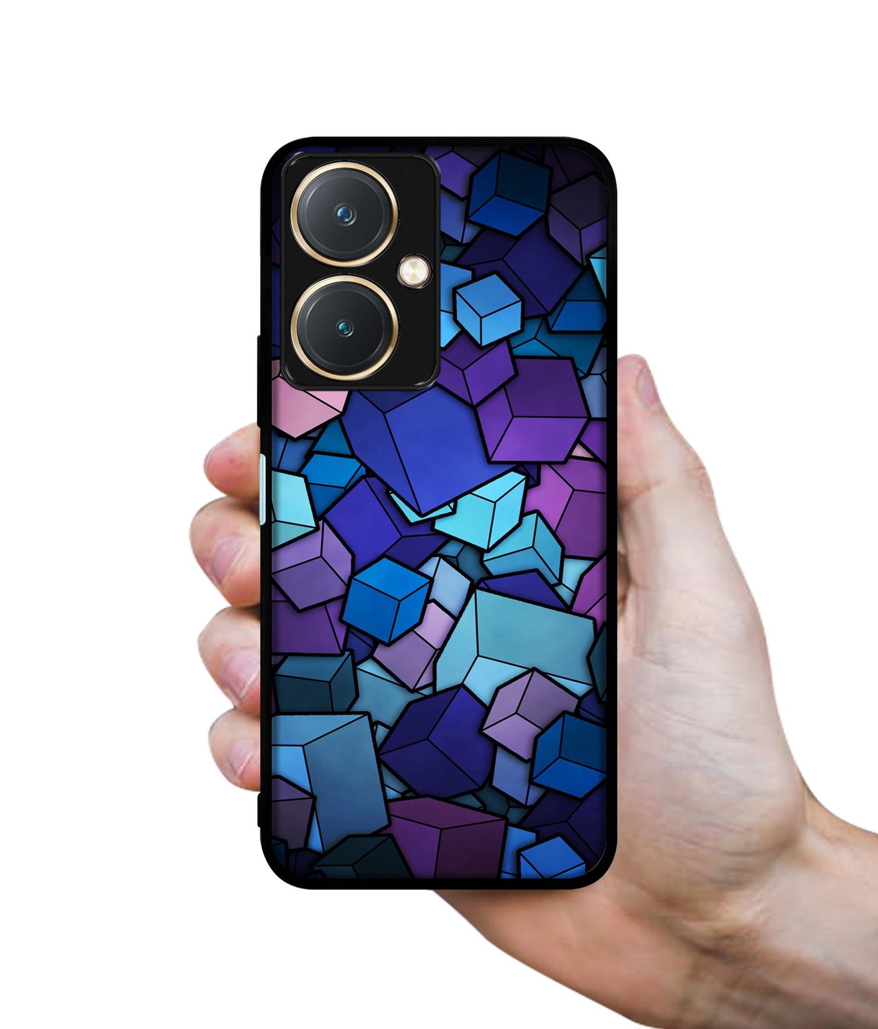 Color Box Design Designer 2D Printed Back Case Cover for Vivo Y27 4G