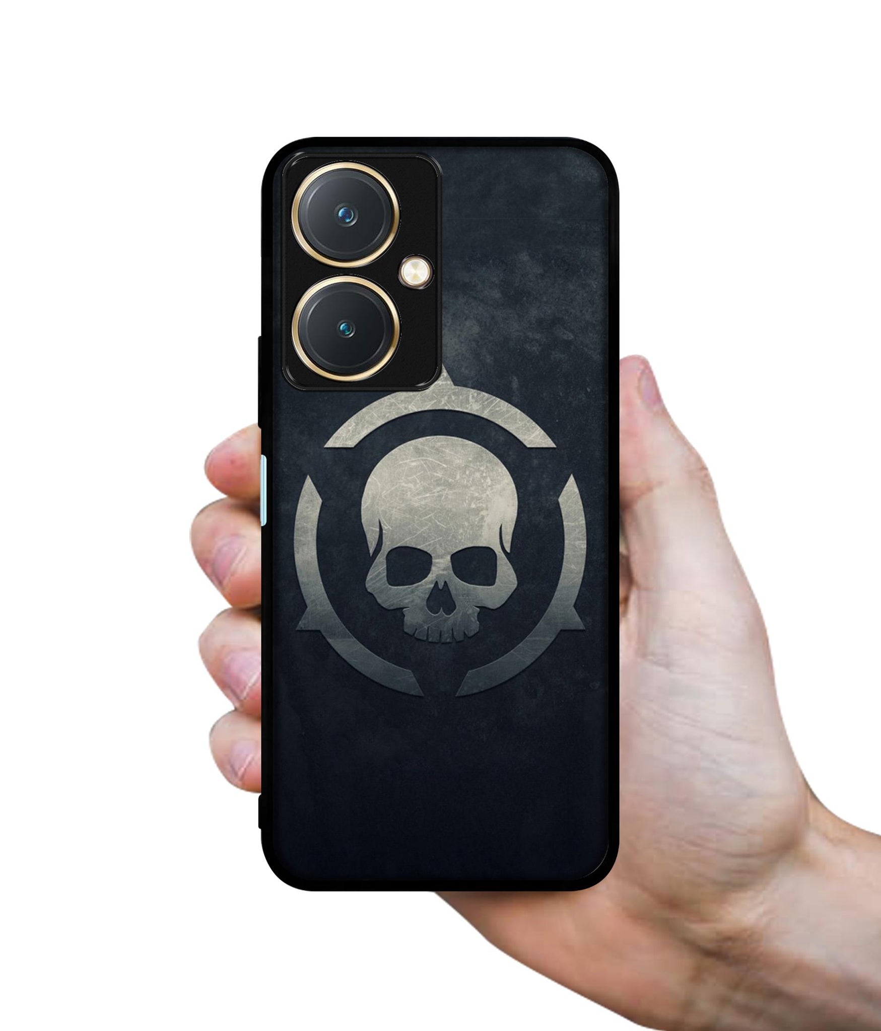 Skull Pattern Print Design Designer 2D Printed Back Case Cover for Vivo Y27 4G
