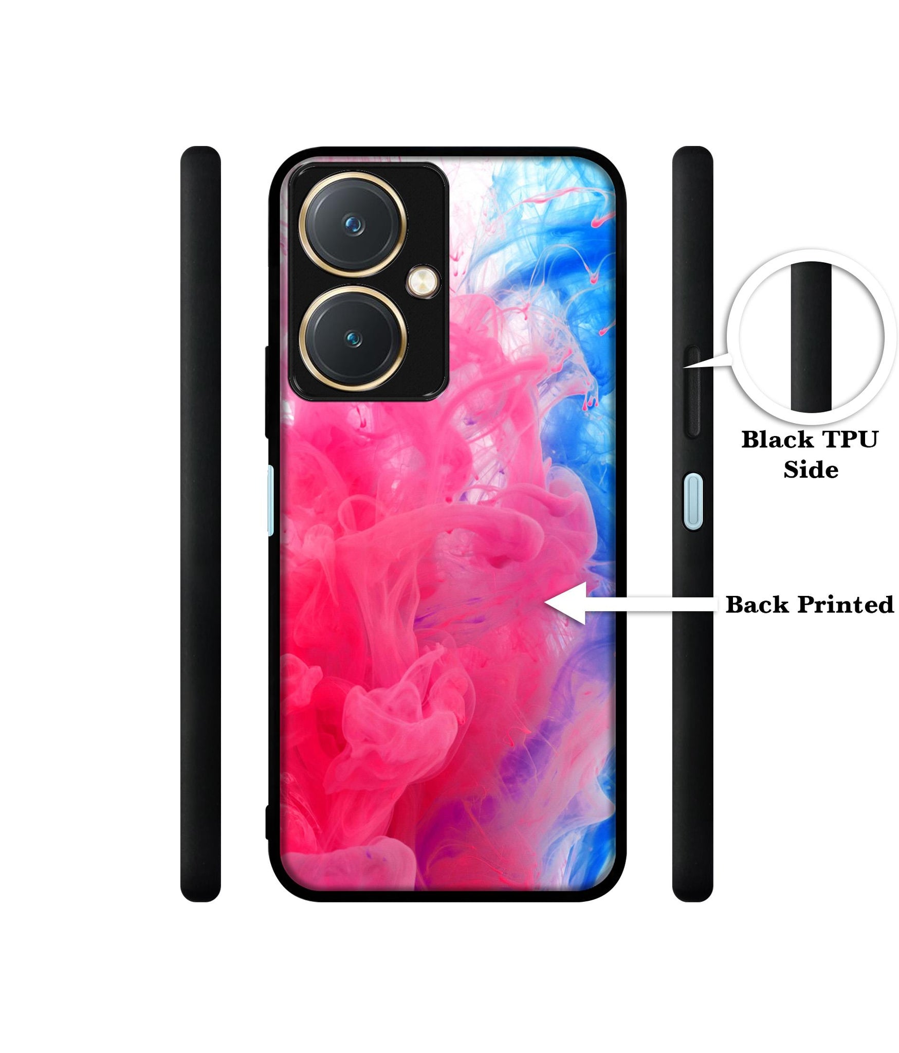 Fractal Paint Design Designer 2D Printed Back Case Cover for Vivo Y27 4G