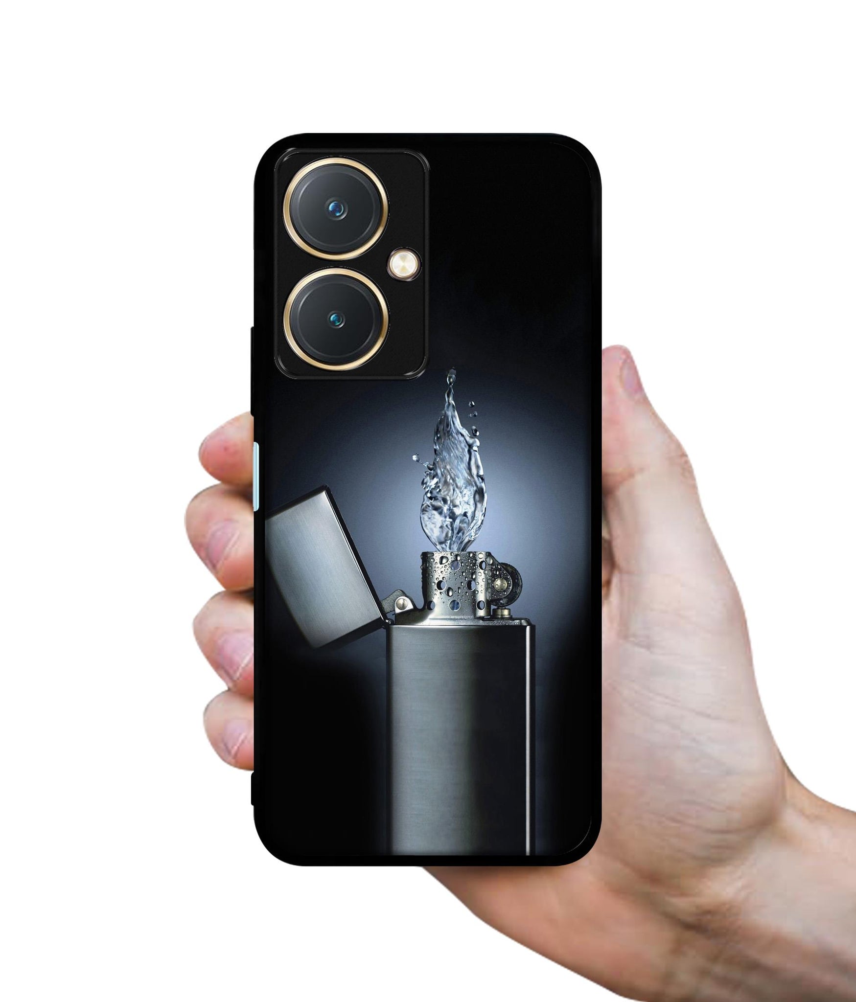 Water Lighter Design Designer 2D Printed Back Case Cover for Vivo Y27 4G