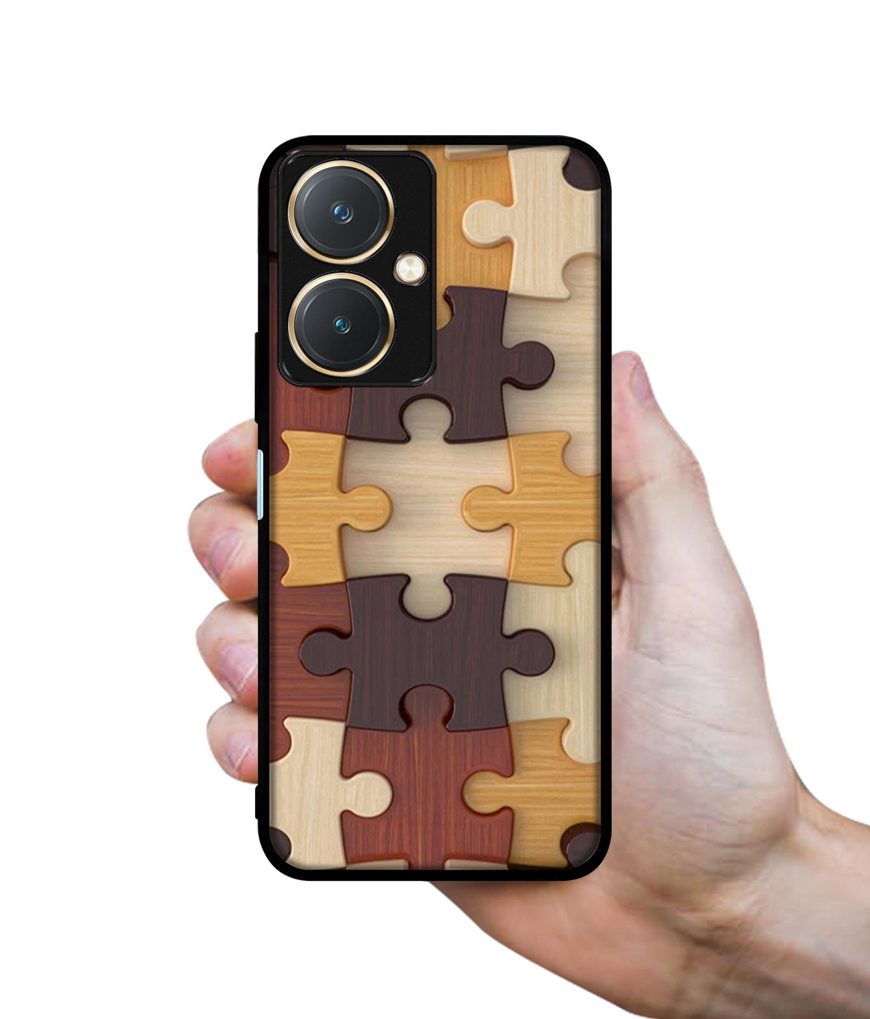 Puzzle Pattern Design Designer 2D Printed Back Case Cover for Vivo Y27 4G