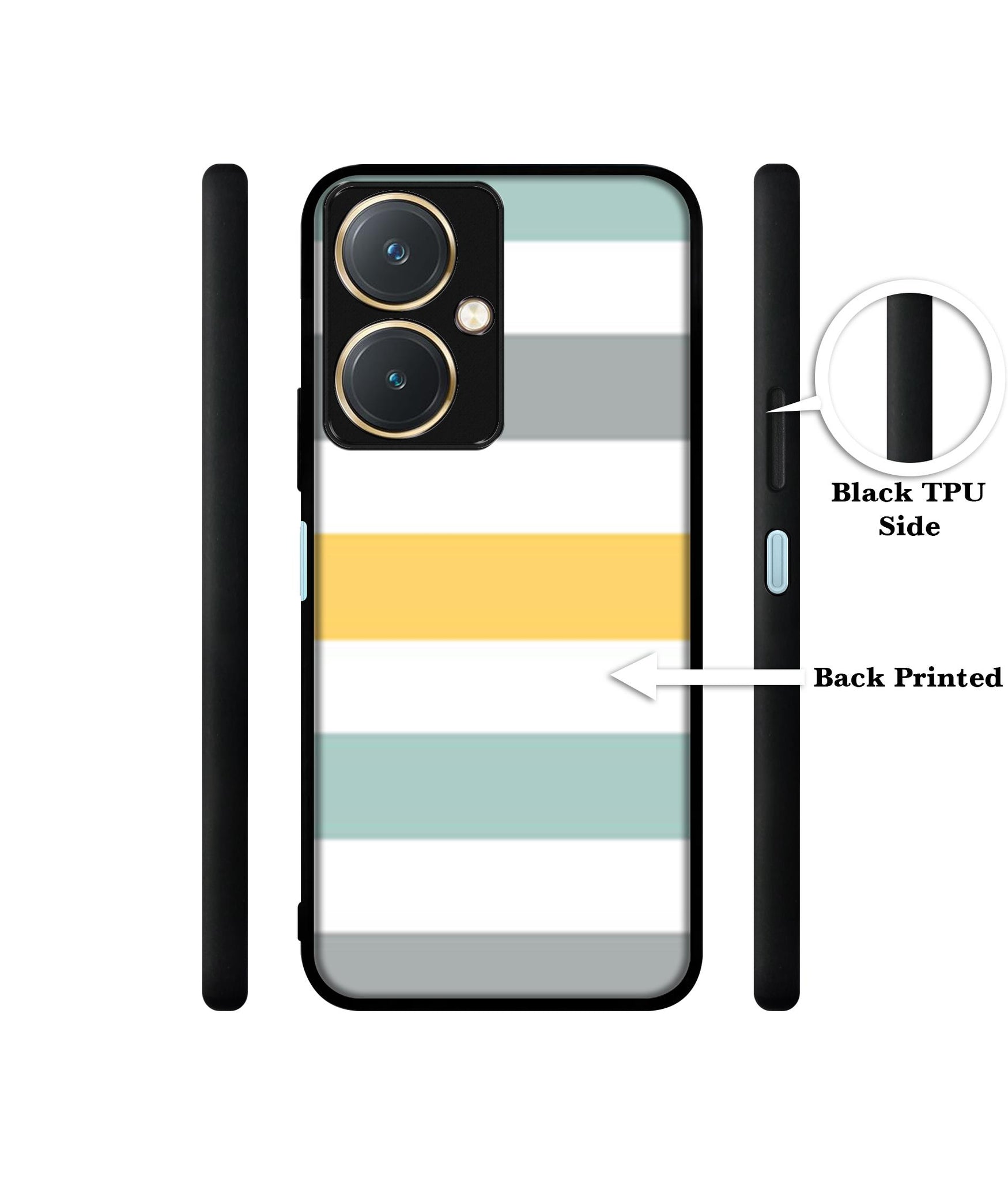 Line Texture Design Designer 2D Printed Back Case Cover for Vivo Y27 4G