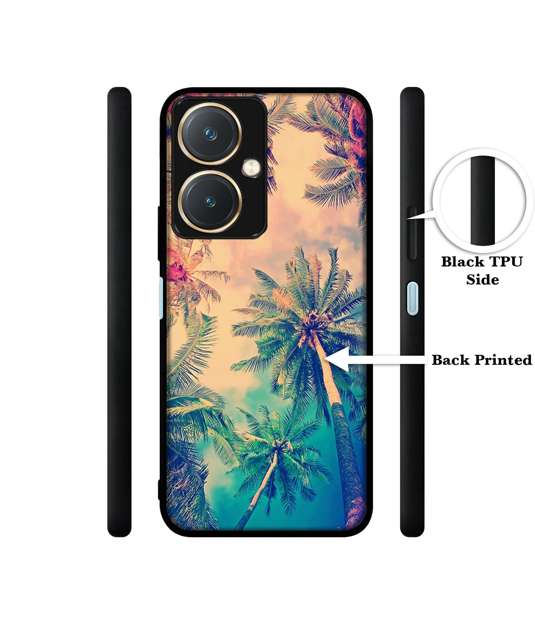 Trees Design Designer 2D Printed Back Case Cover for Vivo Y27 4G