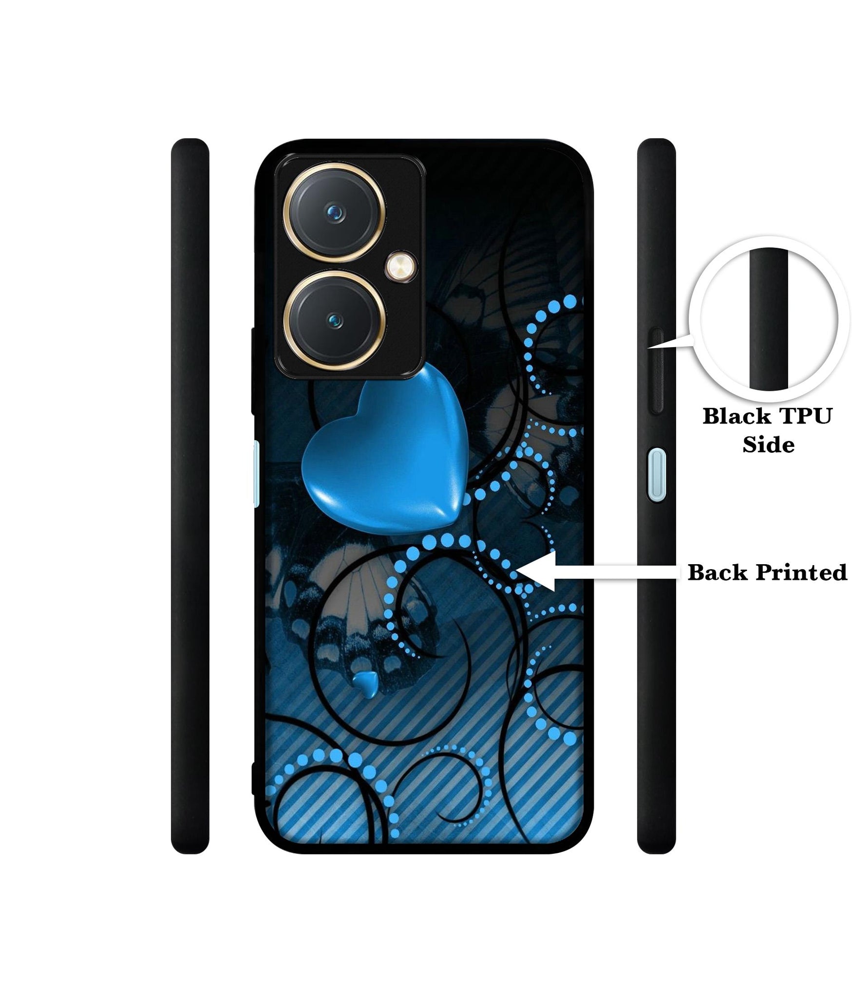 Hart Design Designer 2D Printed Back Case Cover for Vivo Y27 4G