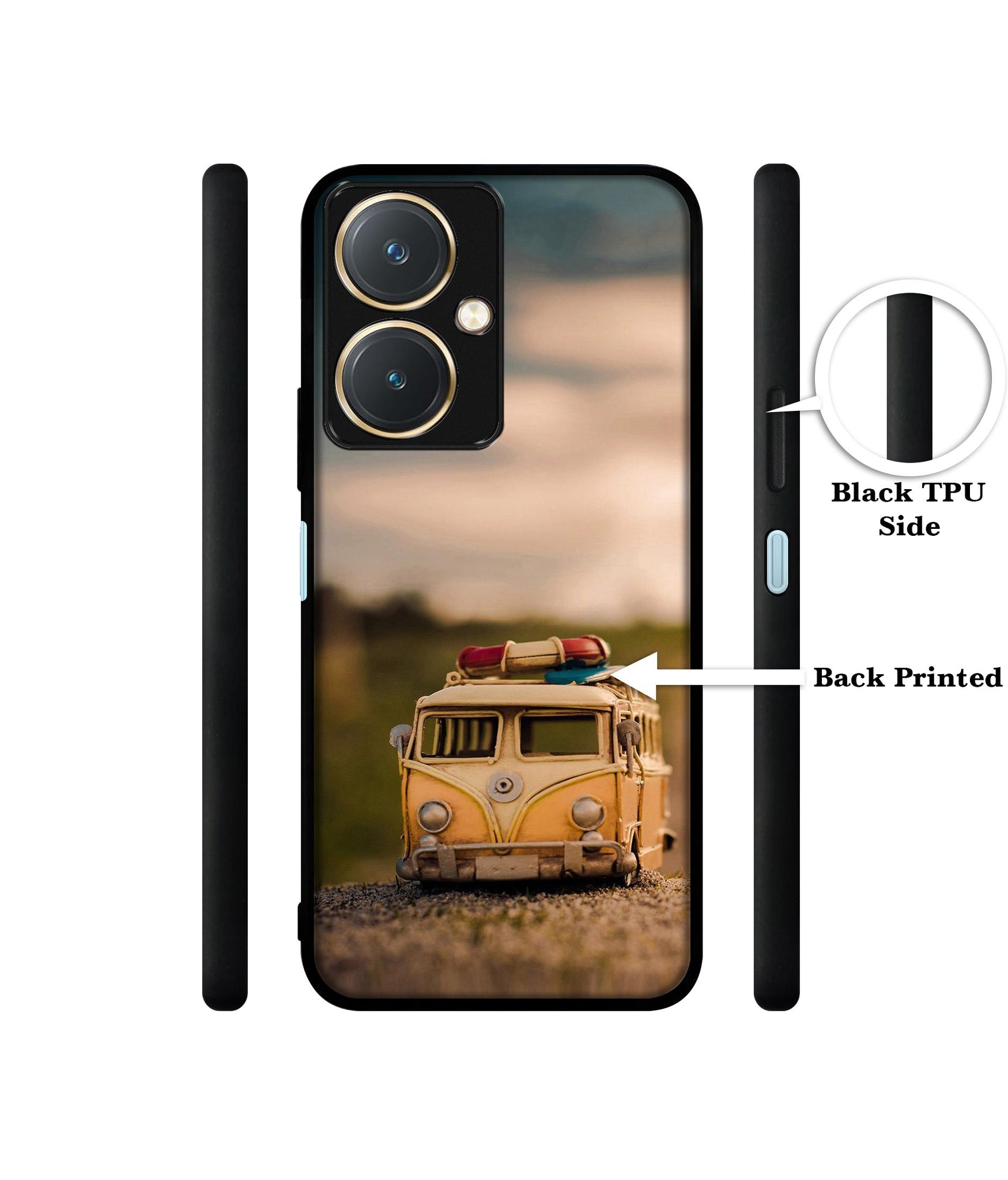 Toy Car Design Designer 2D Printed Back Case Cover for Vivo Y27 4G