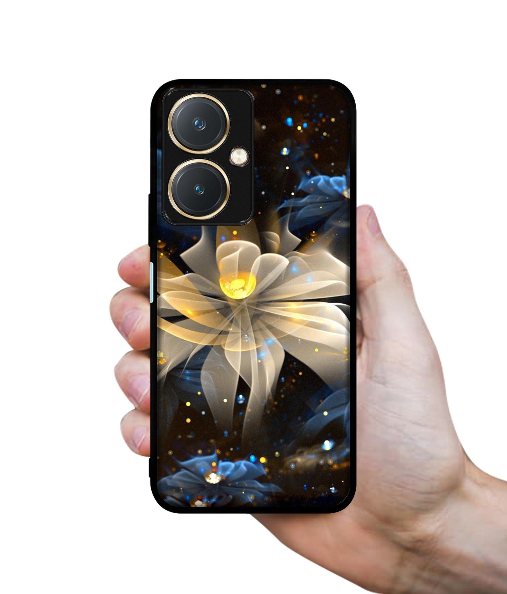 Art Flower Design Designer 2D Printed Back Case Cover for Vivo Y27 4G