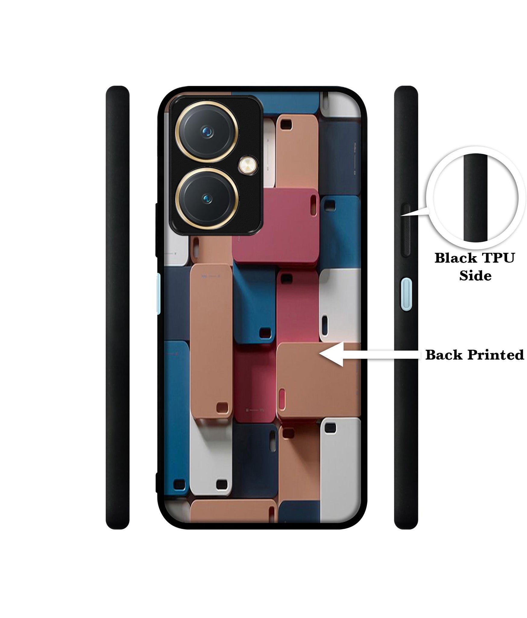 Mobile Cover Design Designer 2D Printed Back Case Cover for Vivo Y27 4G