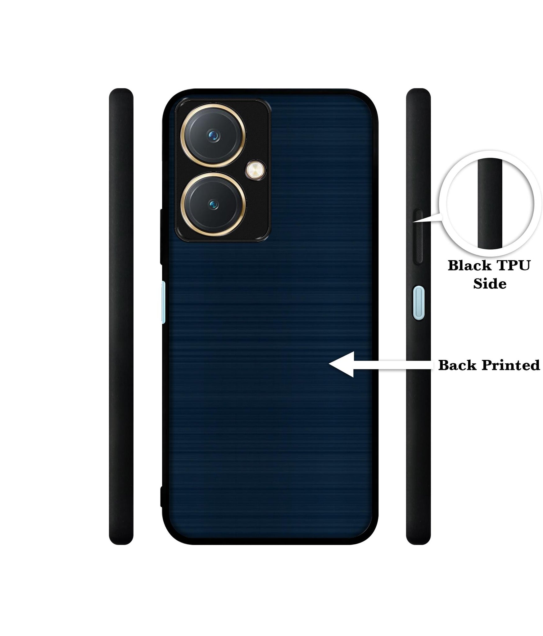 Blue Line Design Designer 2D Printed Back Case Cover for Vivo Y27 4G