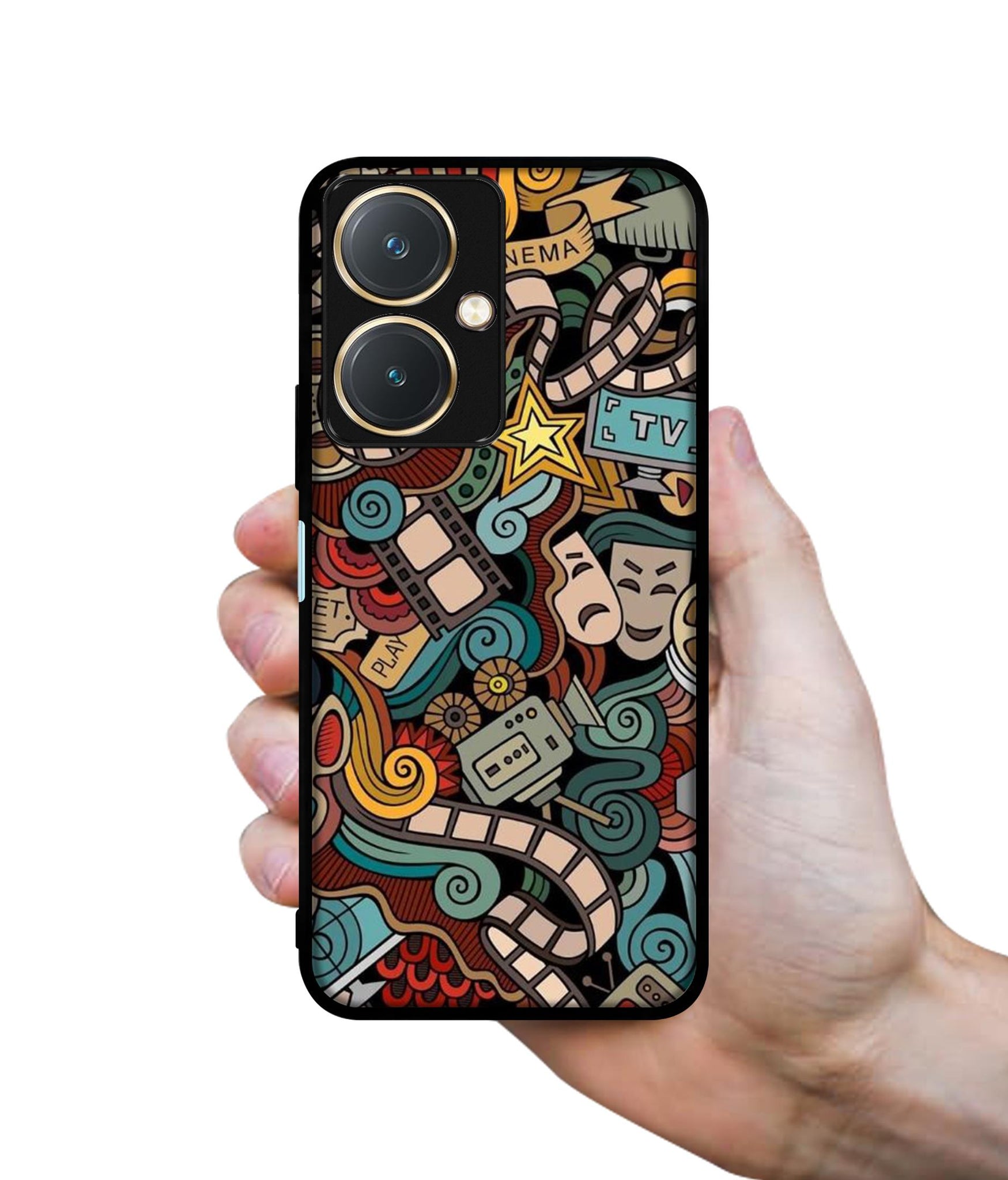 Movies Design Designer 2D Printed Back Case Cover for Vivo Y27 4G