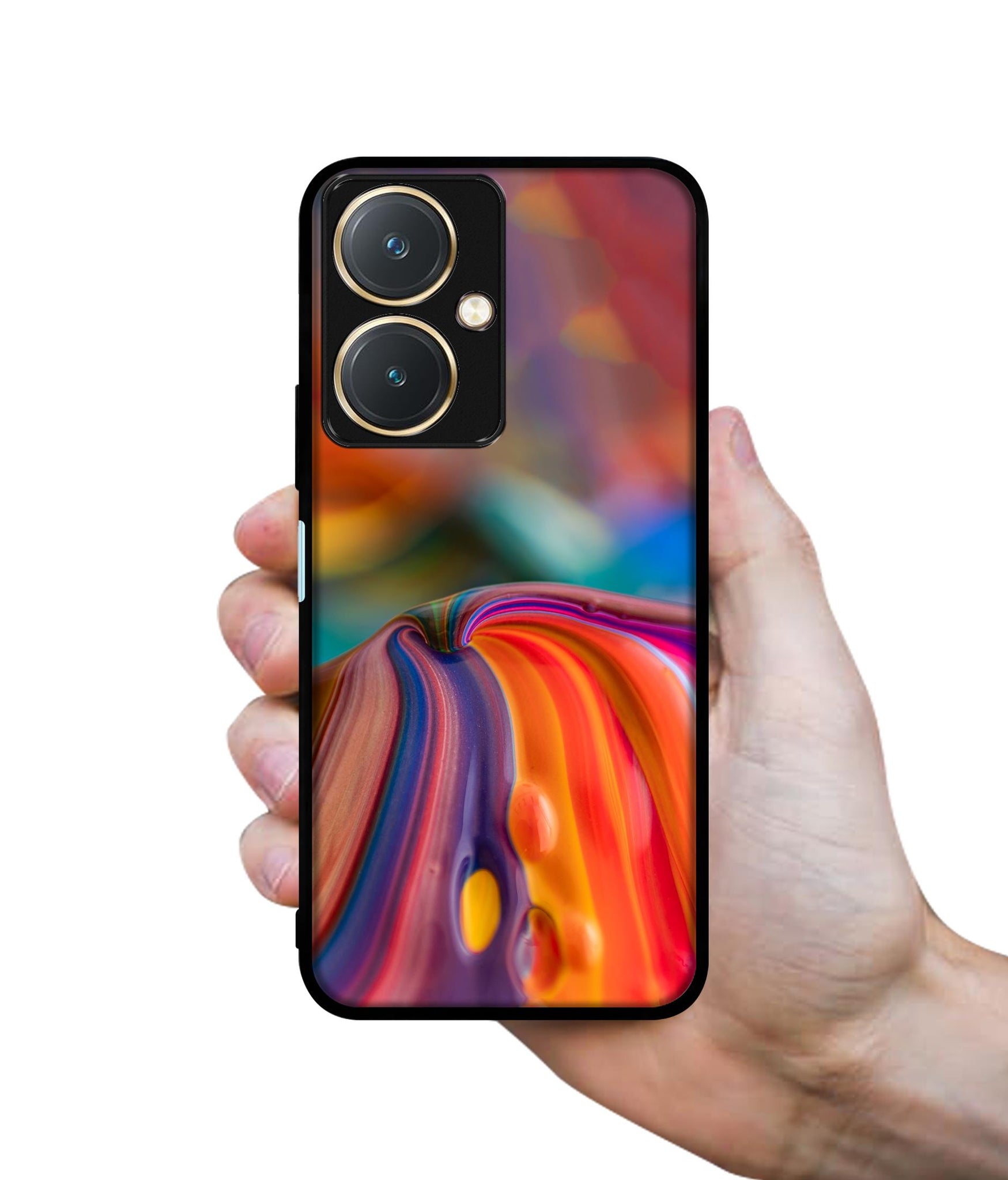 Rainbow Colors Designer 2D Printed Back Case Cover for Vivo Y27 4G