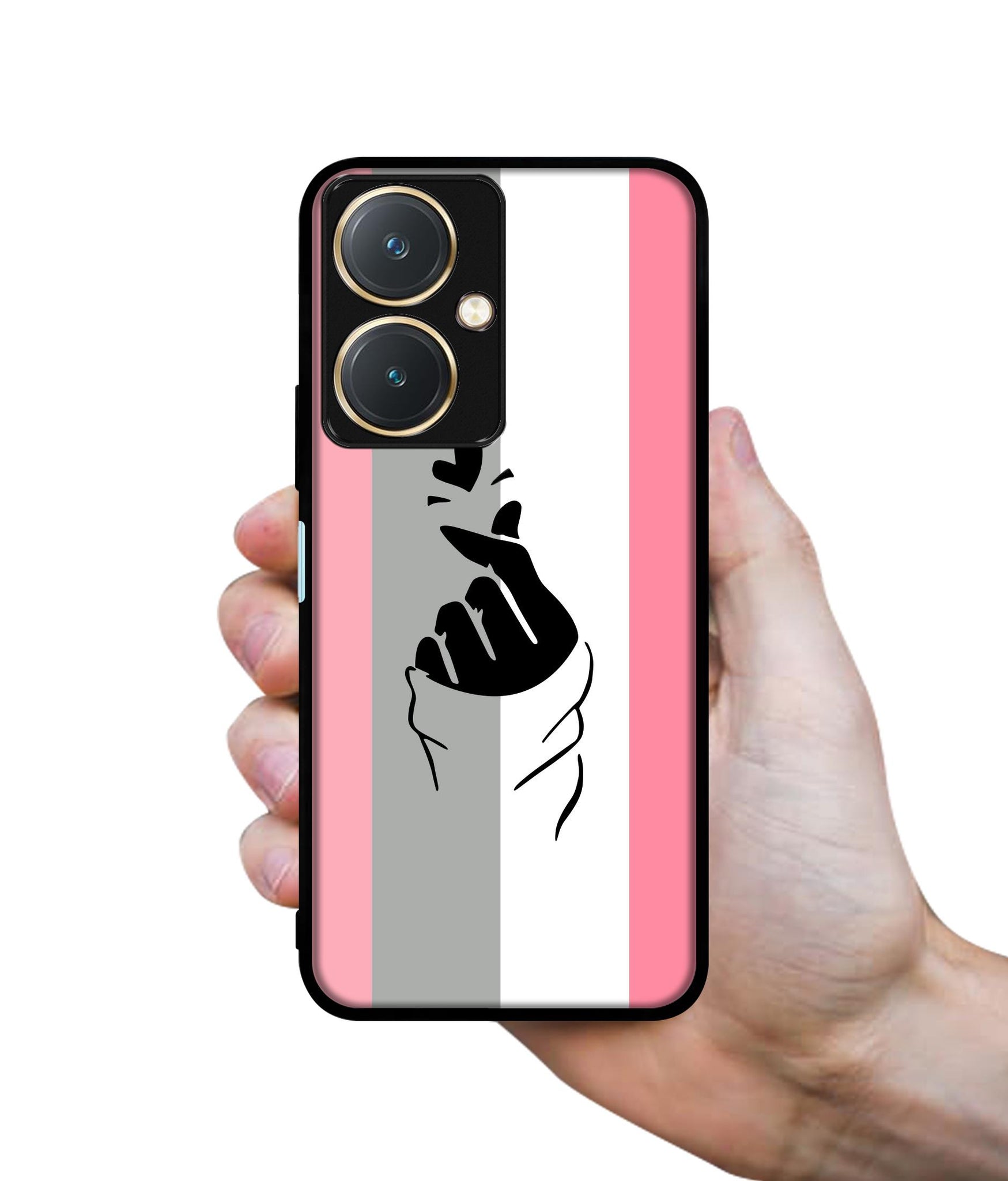 Cute Mini Love Design Designer 2D Printed Back Case Cover for Vivo Y27 4G