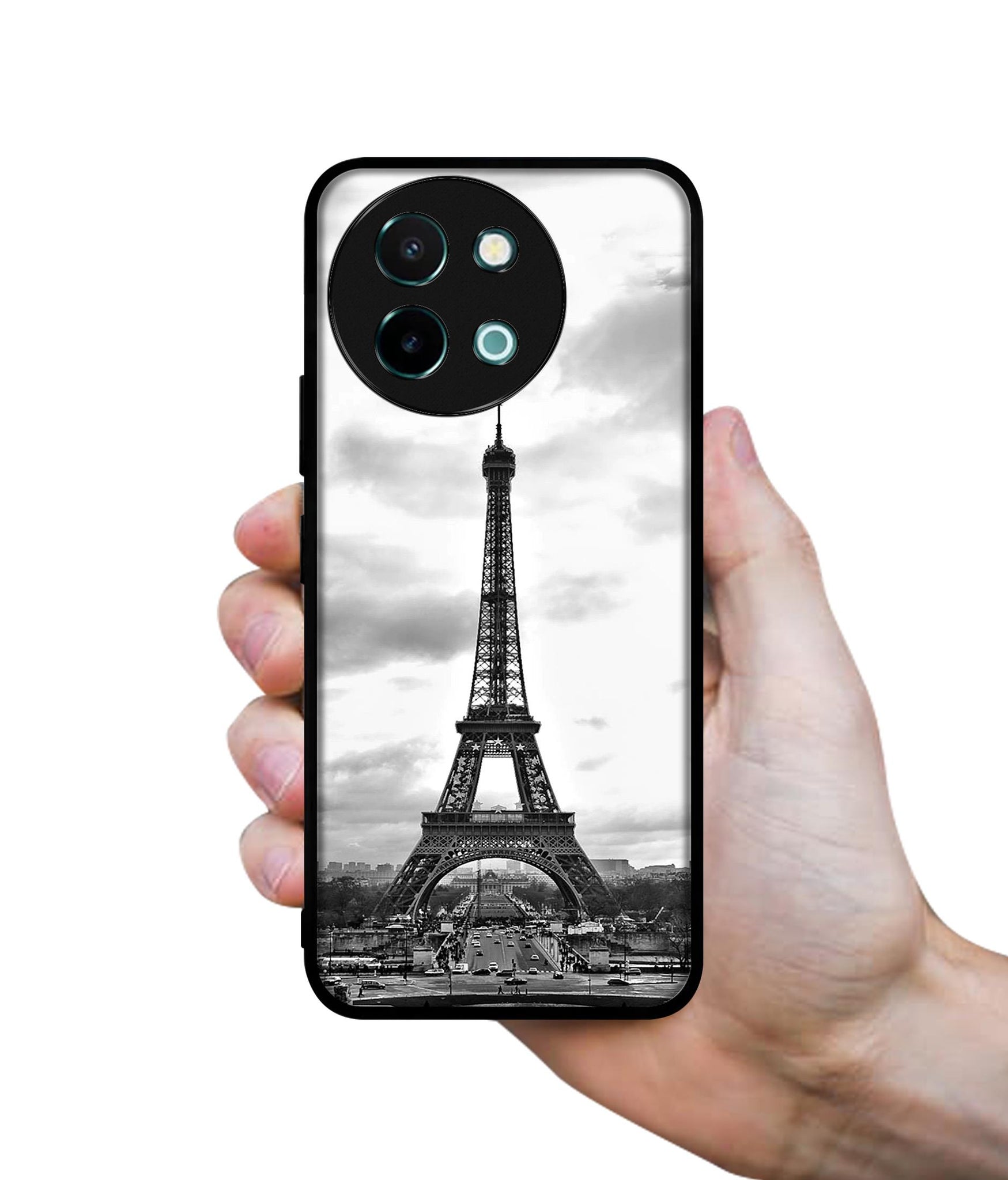 Eiffel Tower Design Designer 2D Printed Back Case Cover for Vivo Y38 5G / Y58 5G