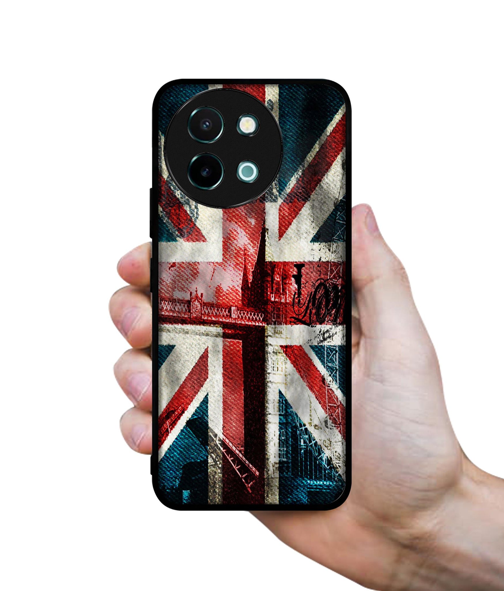 London Flag wallpaper Design Designer 2D Printed Back Case Cover for Vivo Y38 5G / Y58 5G