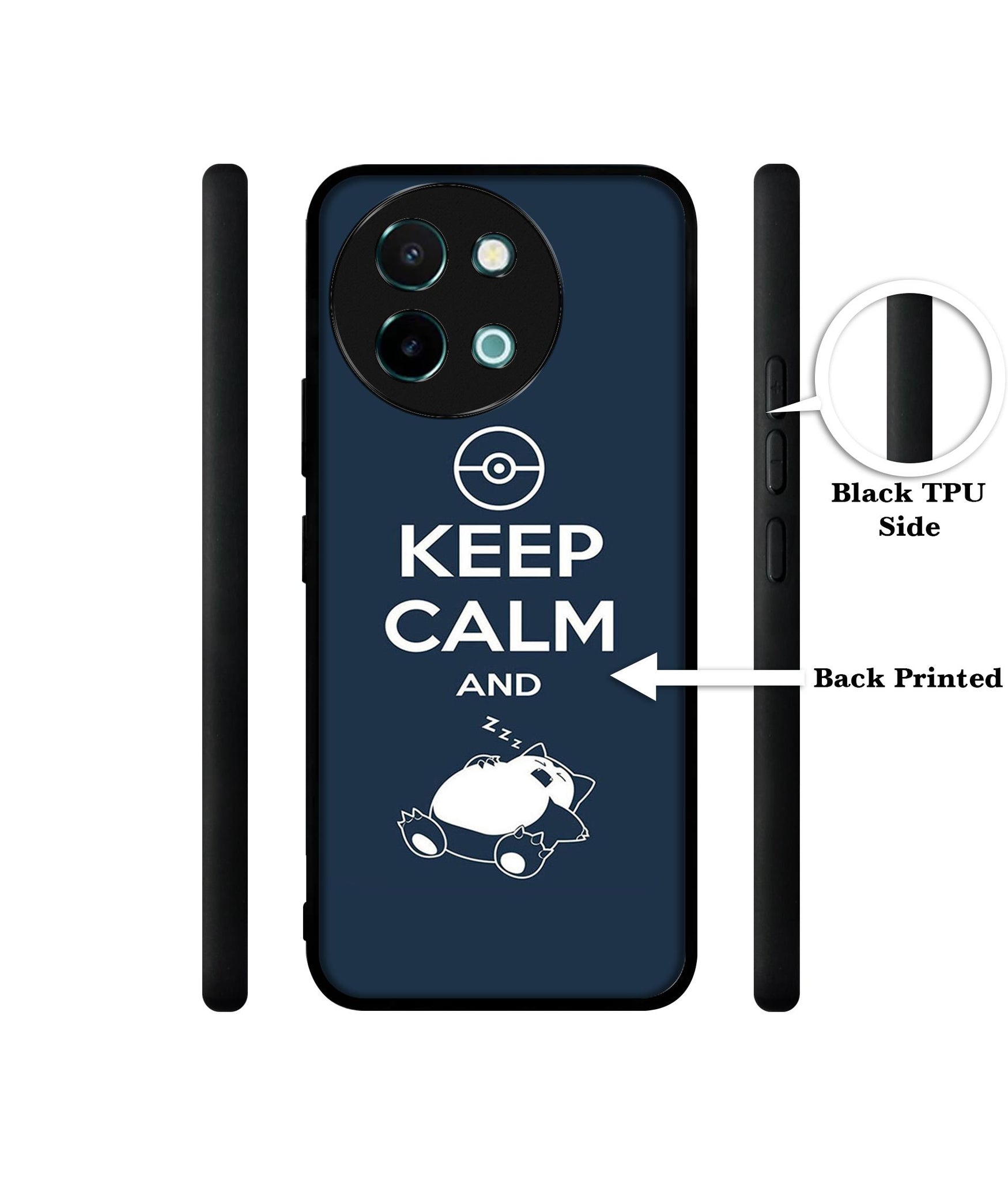 Sleep Pattern Design Designer 2D Printed Back Case Cover for Vivo Y38 5G / Y58 5G