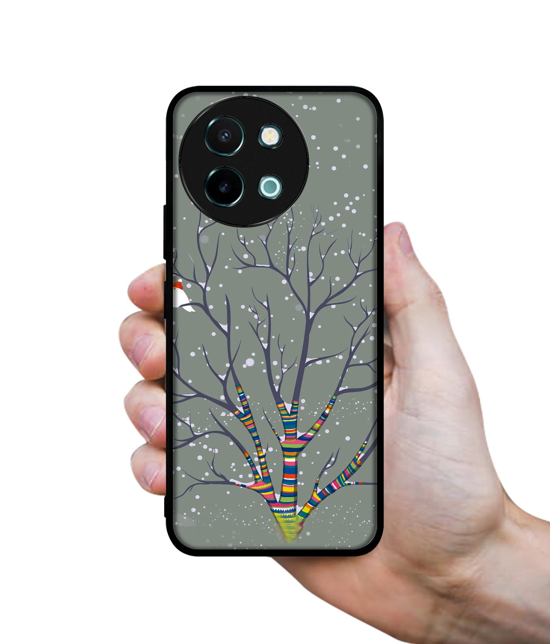 Winter Pattern Print Design Designer 2D Printed Back Case Cover for Vivo Y38 5G / Y58 5G