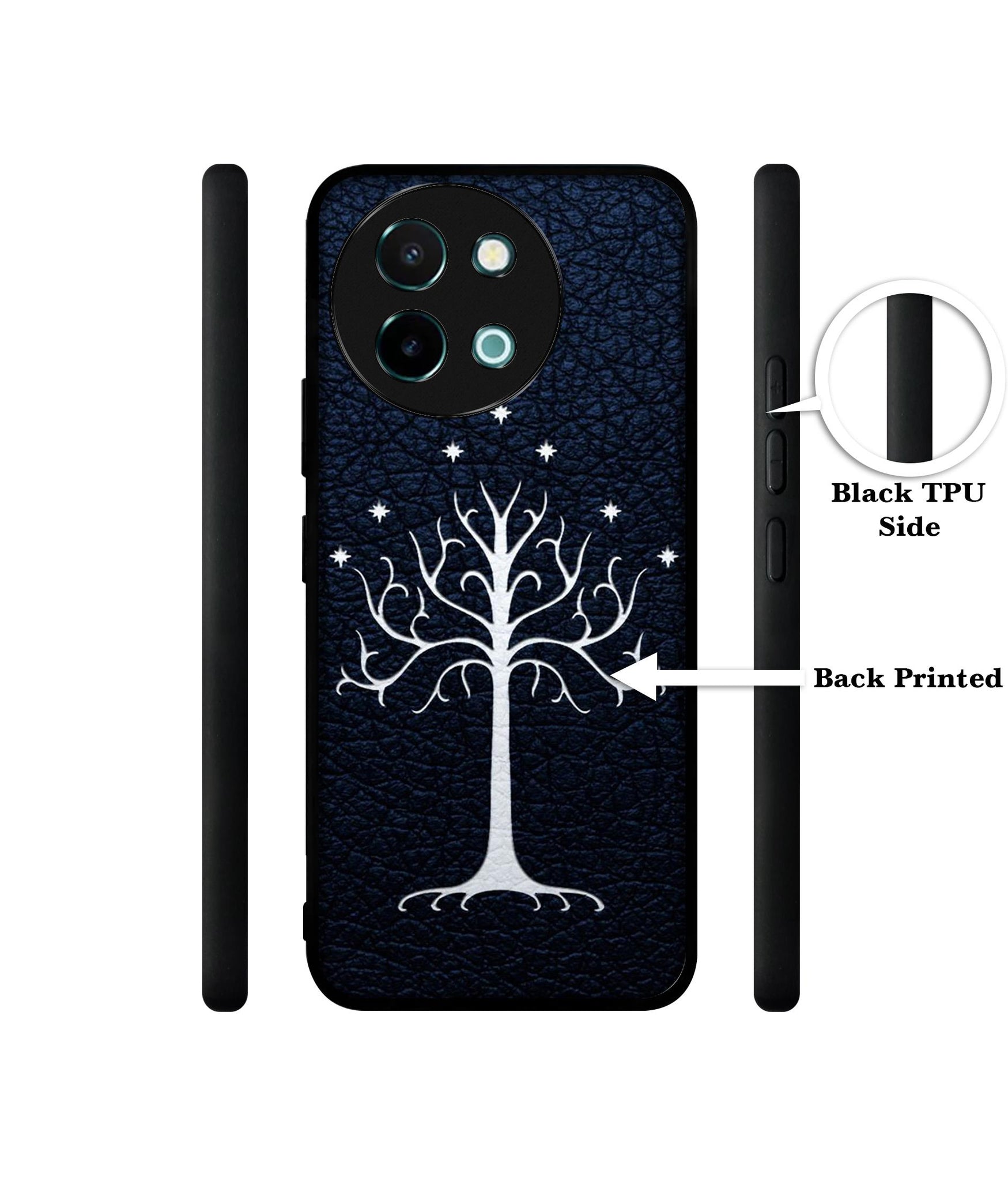 Magic Tree Pattern Design Designer 2D Printed Back Case Cover for Vivo Y38 5G / Y58 5G