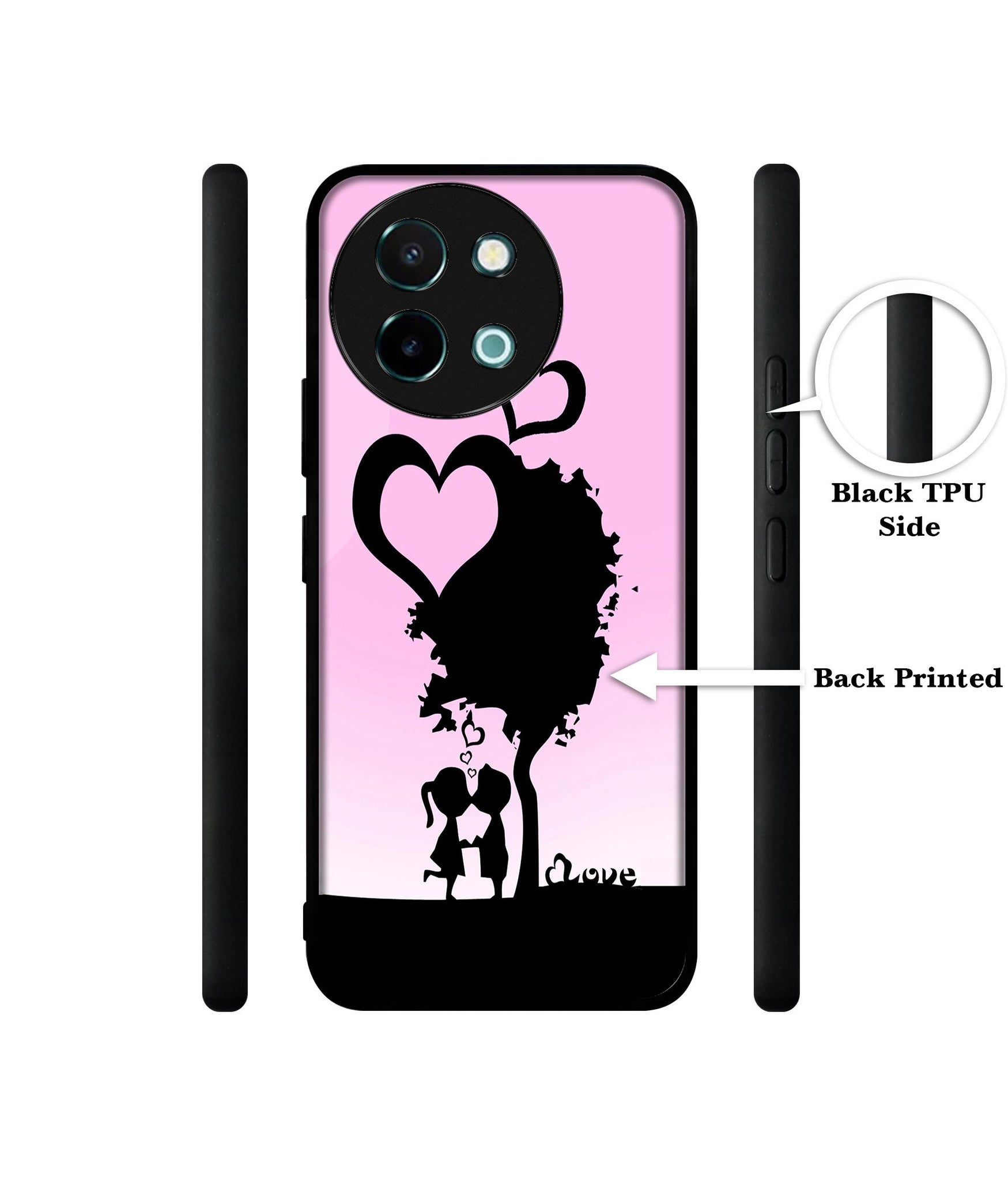 Sweet Love Design Designer 2D Printed Back Case Cover for Vivo Y38 5G / Y58 5G