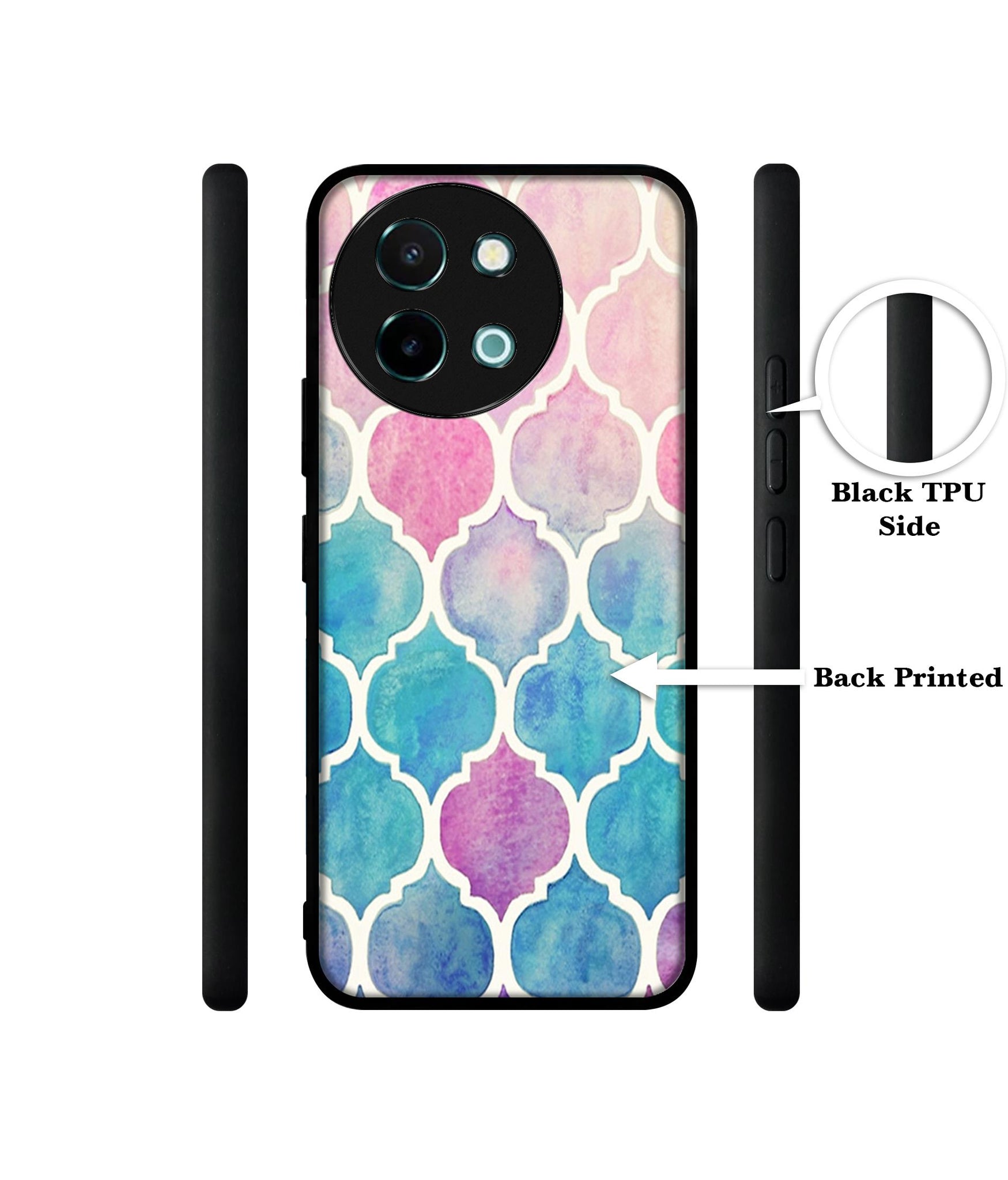 Patterns Art Design Designer 2D Printed Back Case Cover for Vivo Y38 5G / Y58 5G