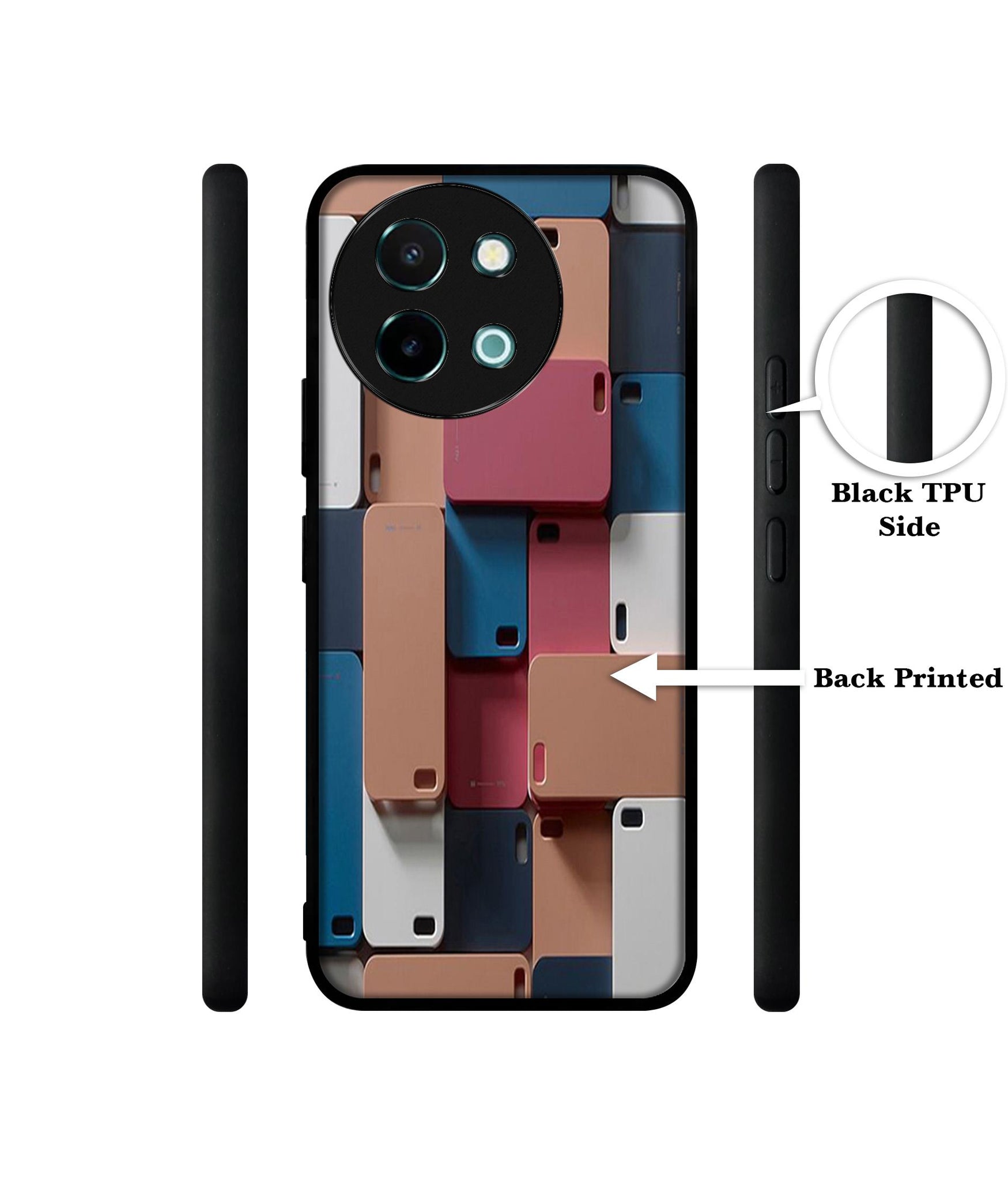 Mobile Cover Design Designer 2D Printed Back Case Cover for Vivo Y38 5G / Y58 5G