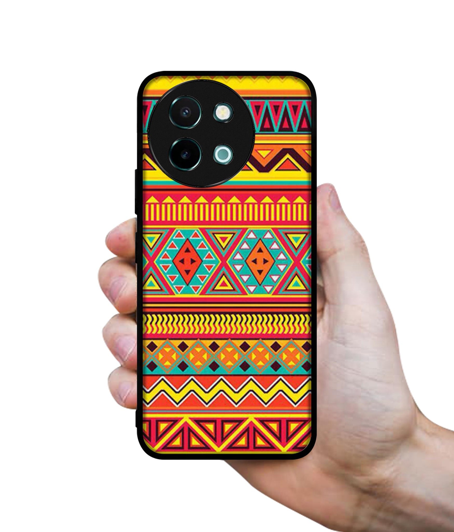 Artistic Rangoli Design Designer 2D Printed Back Case Cover for Vivo Y38 5G / Y58 5G