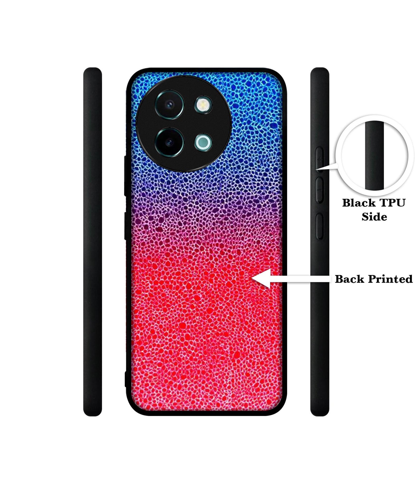 Bubbles Design Designer 2D Printed Back Case Cover for Vivo Y38 5G / Y58 5G