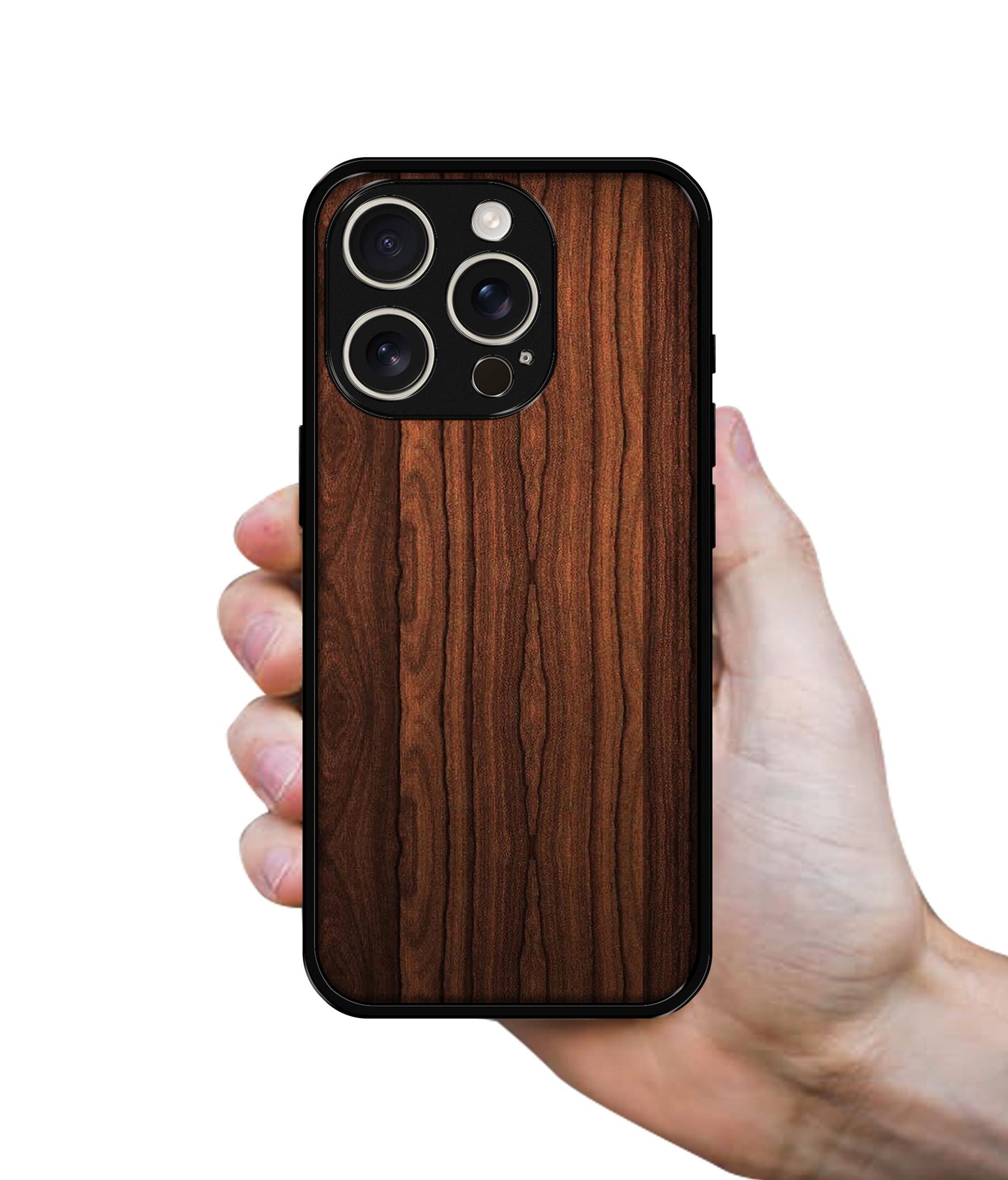 Brown Wooden Texture Design Designer 2D Printed Back Case Cover for Apple iPhone 16 Pro