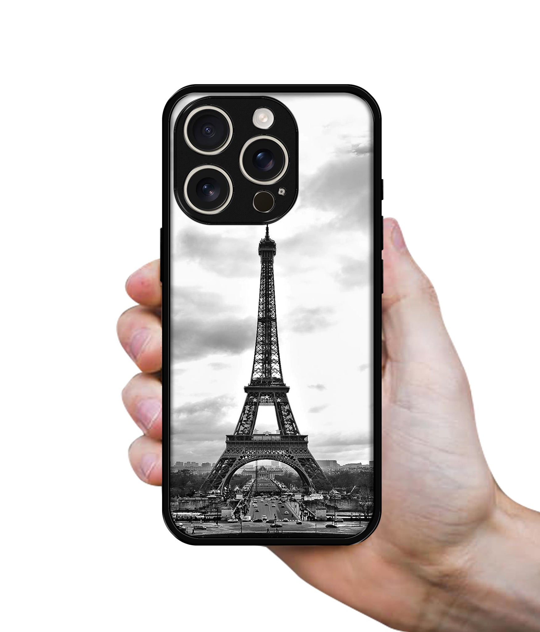 Eiffel Tower Design Designer 2D Printed Back Case Cover for Apple iPhone 16 Pro