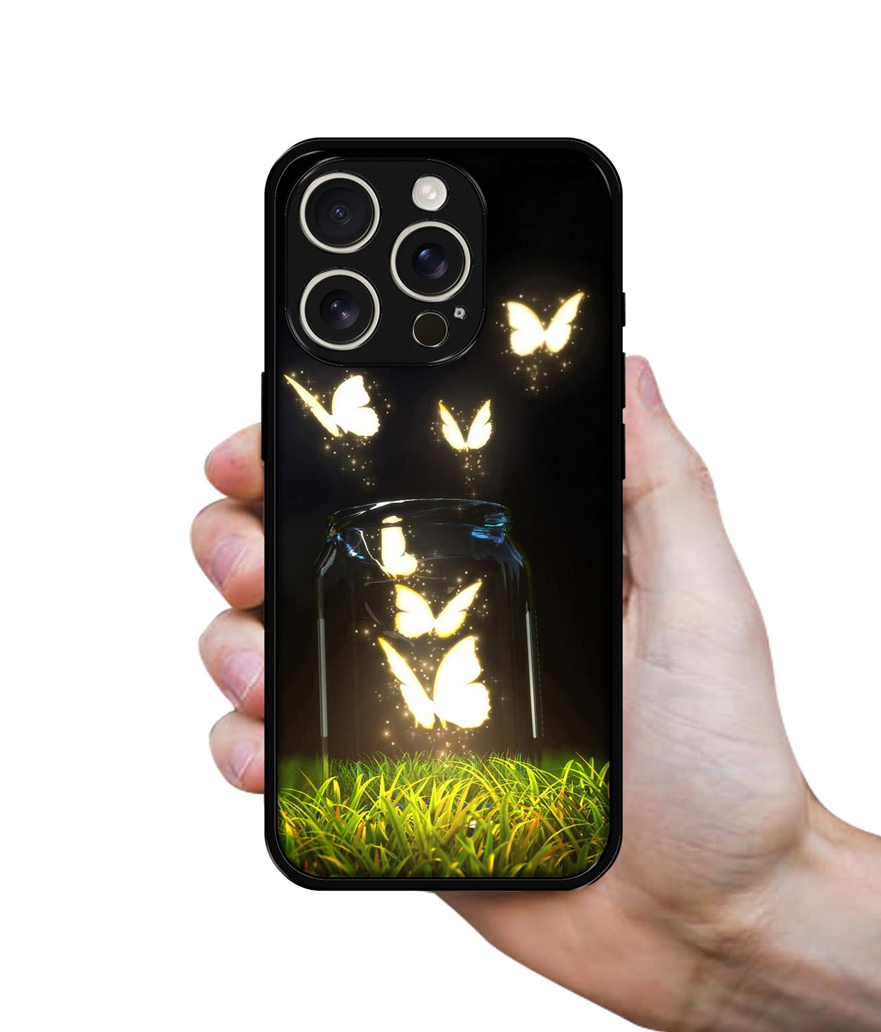 Butterfly Design Designer 2D Printed Back Case Cover for Apple iPhone 16 Pro