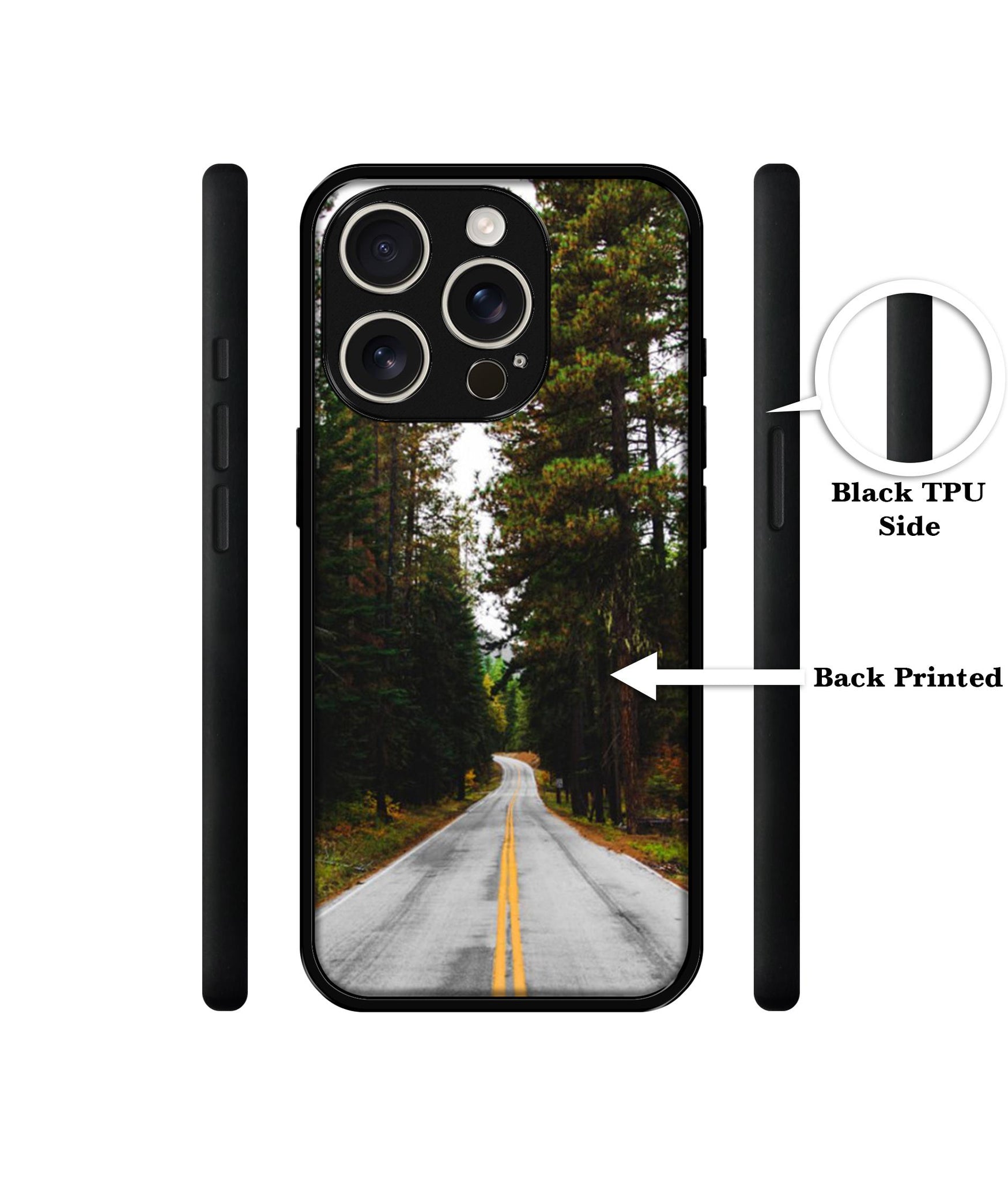 Road Photo Design Designer 2D Printed Back Case Cover for Apple iPhone 16 Pro