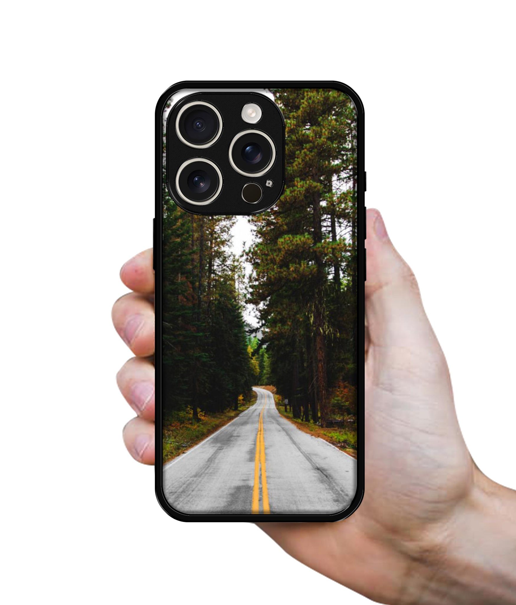 Road Photo Design Designer 2D Printed Back Case Cover for Apple iPhone 16 Pro