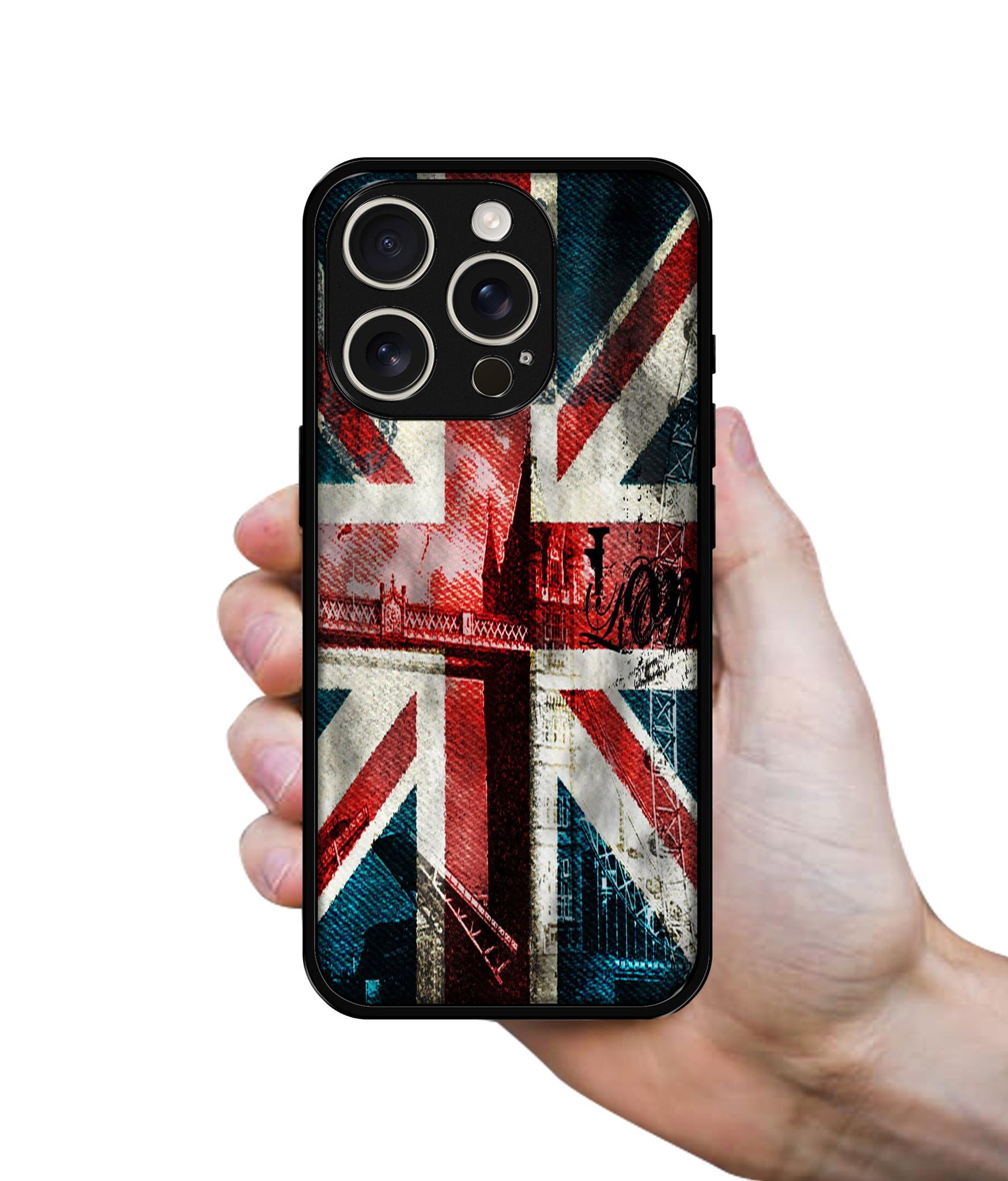 London Flag wallpaper Design Designer 2D Printed Back Case Cover for Apple iPhone 16 Pro